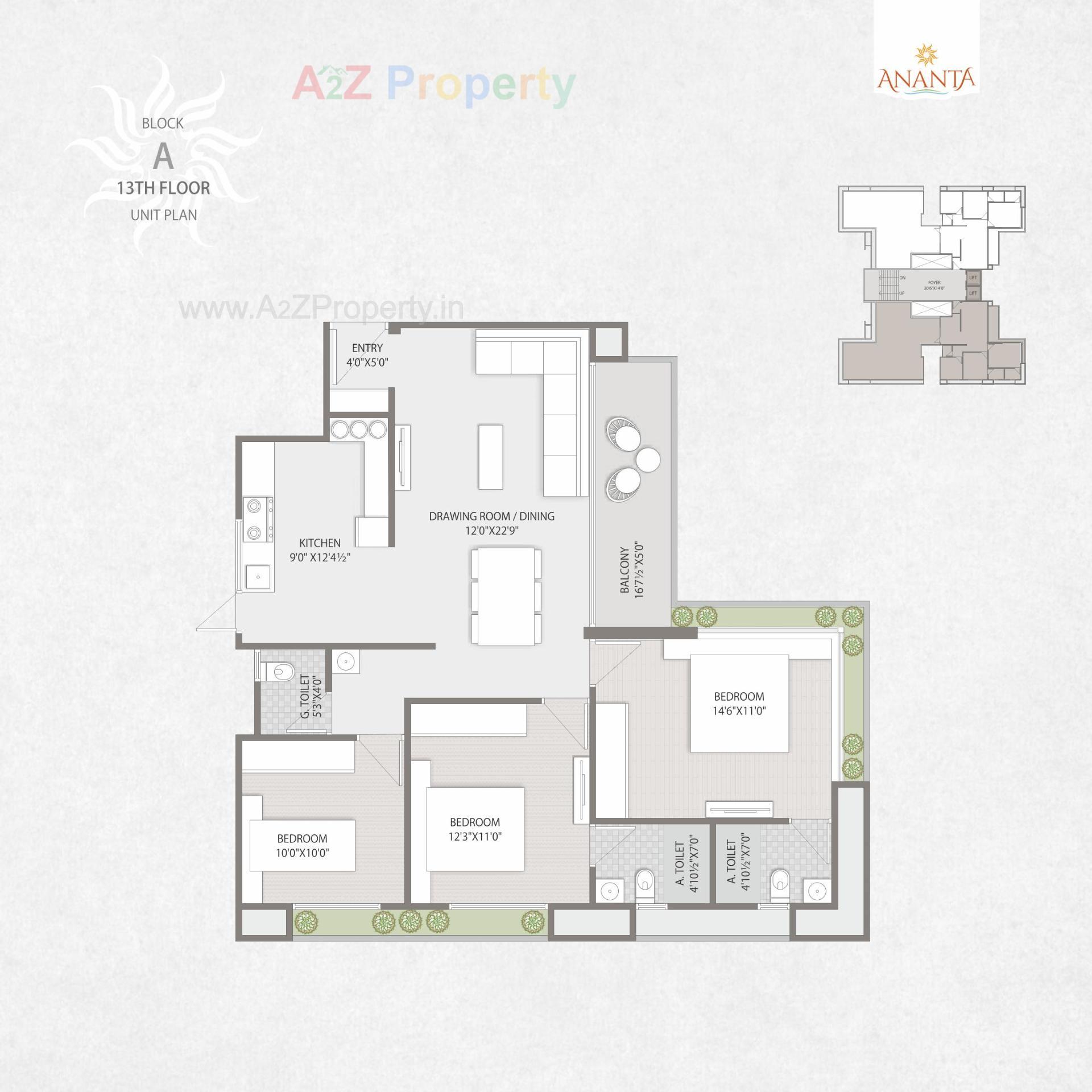 Layout of real estate project Ananta located at Ahmedabad, Ahmedabad, Gujarat