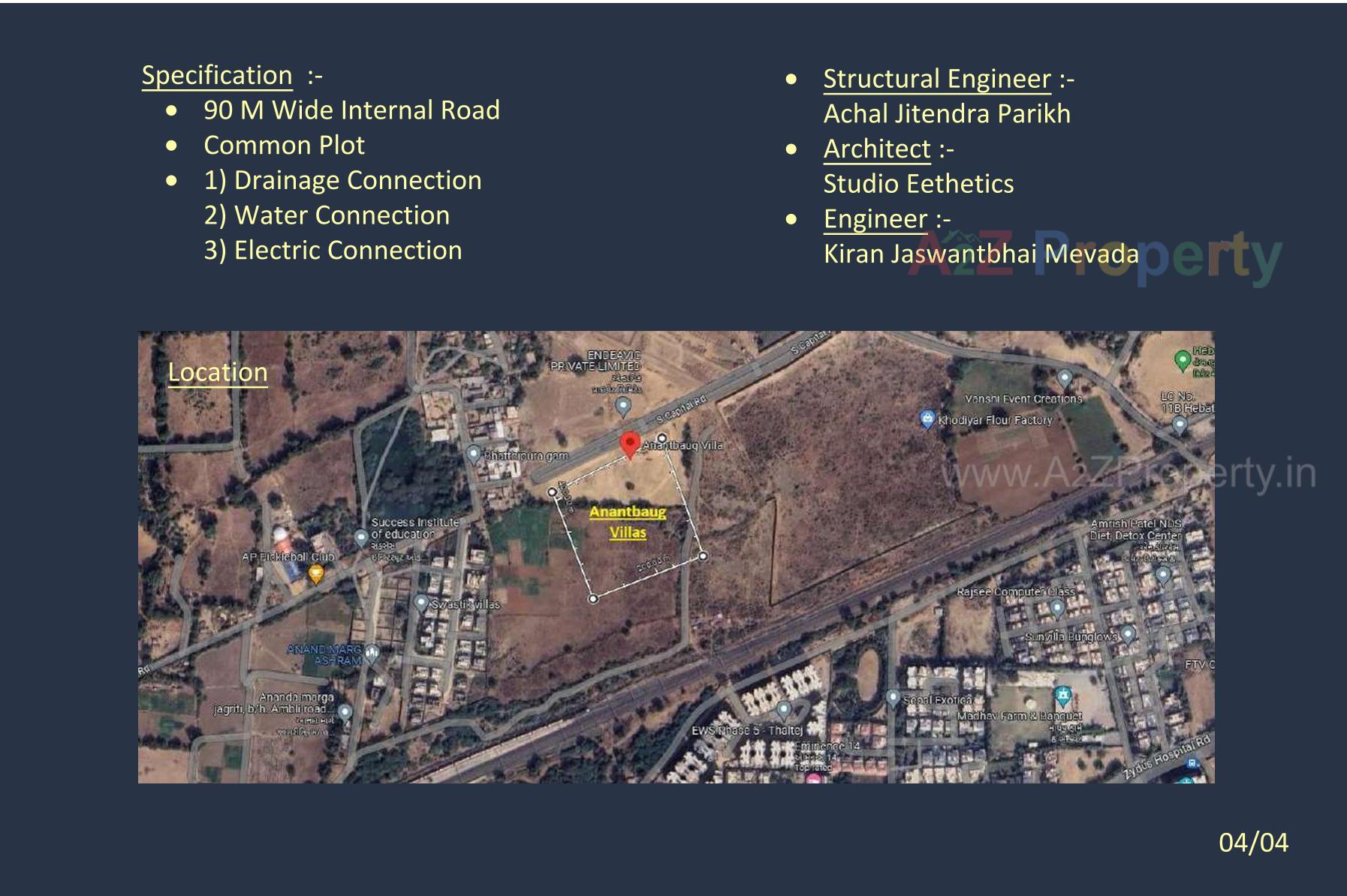  of real estate project Anantbaug Villas located at Thaltej, Ahmedabad, Gujarat