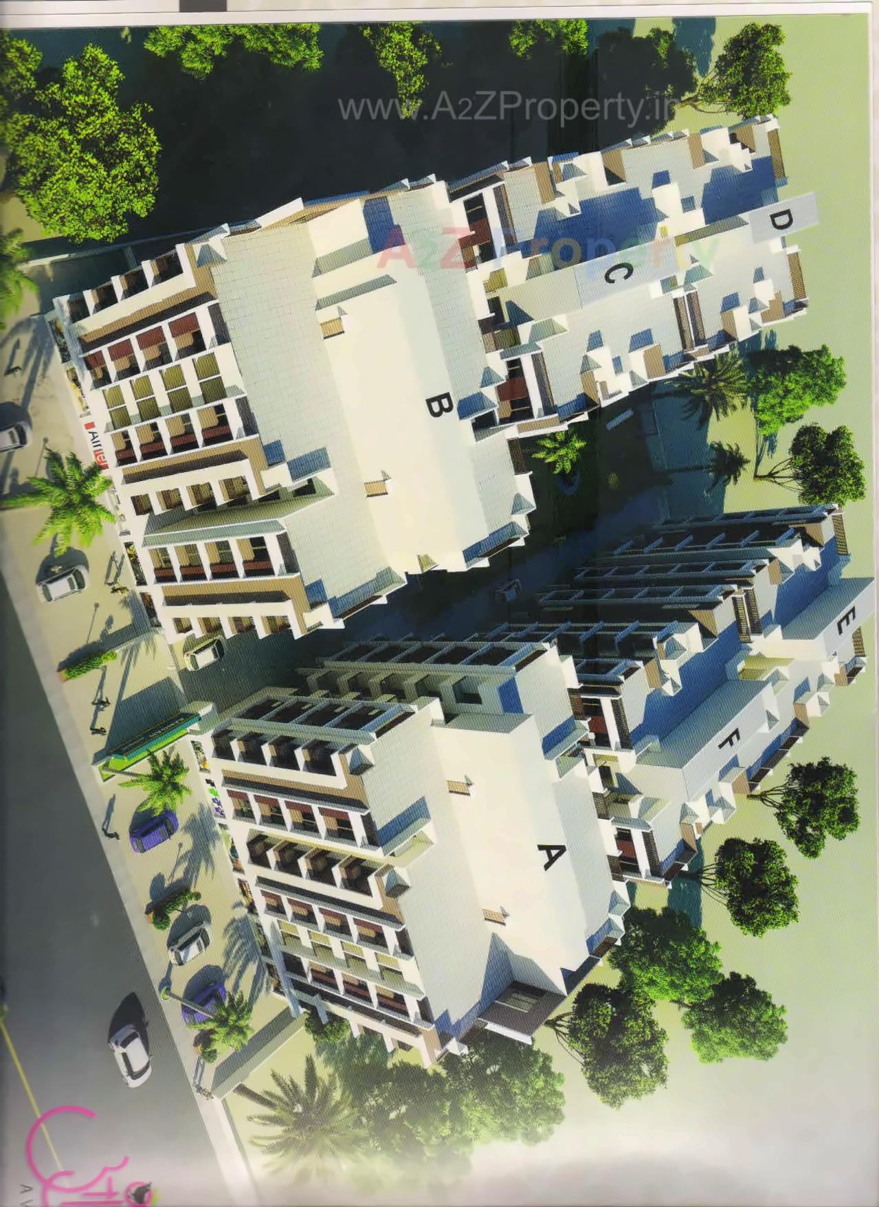 3D Elevation of real estate project Angan Avenue located at Nikol, Ahmedabad, Gujarat