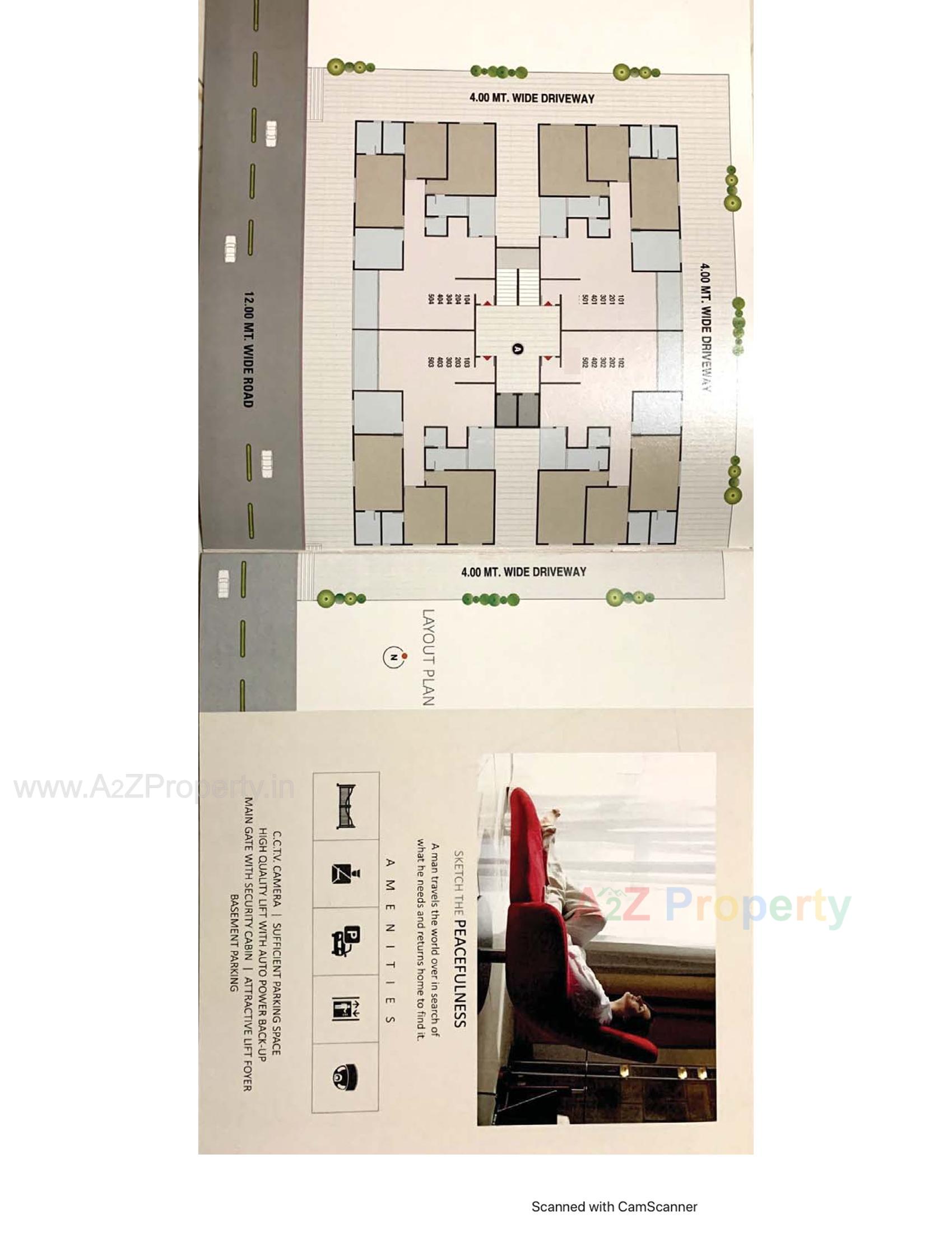 Layout of real estate project Angel Sky located at Nikol, Ahmedabad, Gujarat