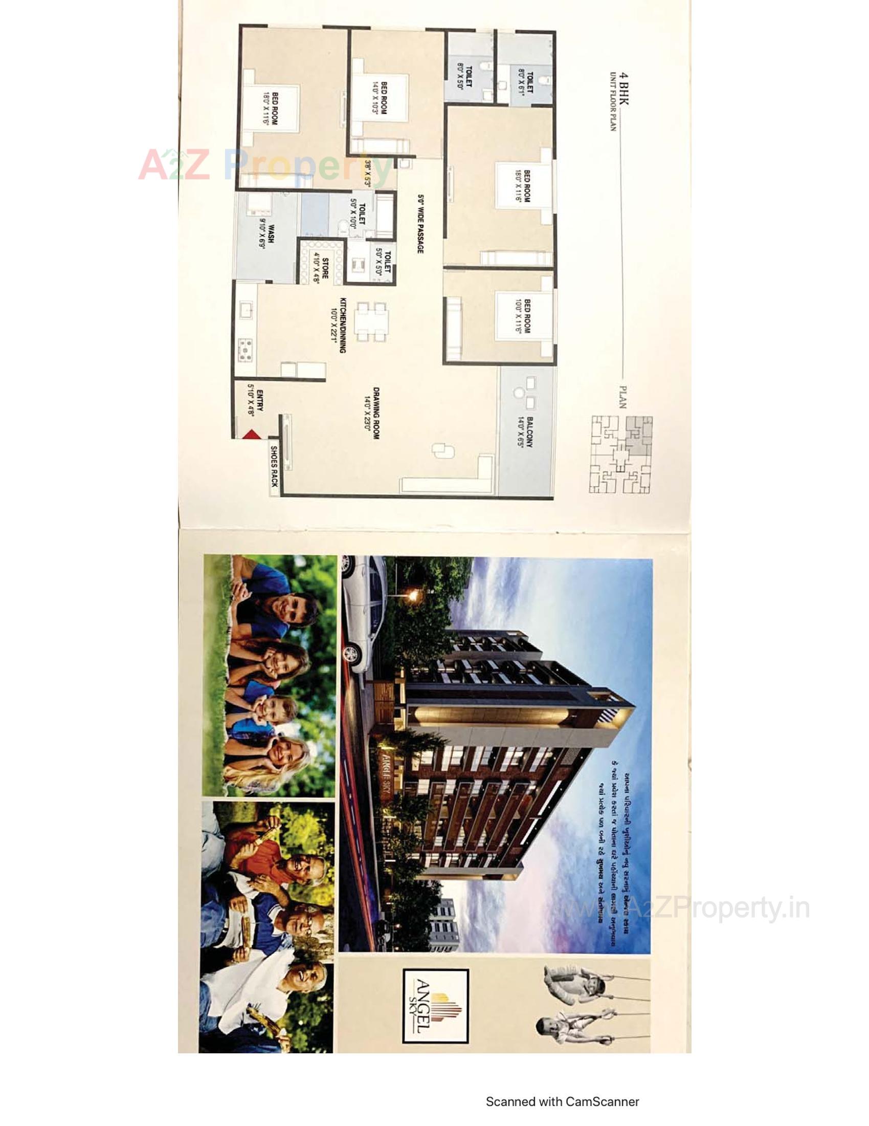 Layout of real estate project Angel Sky located at Nikol, Ahmedabad, Gujarat