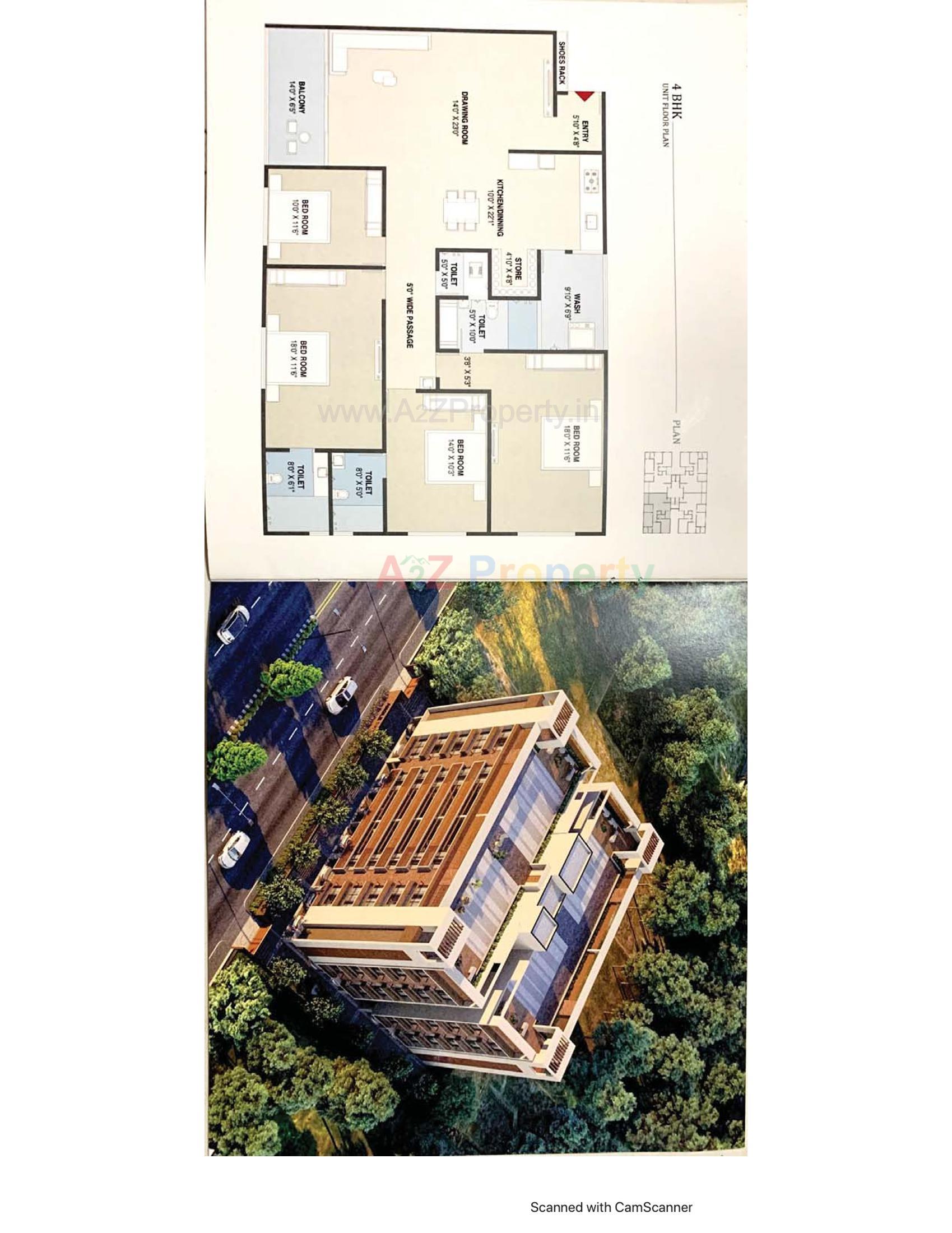 Layout of real estate project Angel Sky located at Nikol, Ahmedabad, Gujarat
