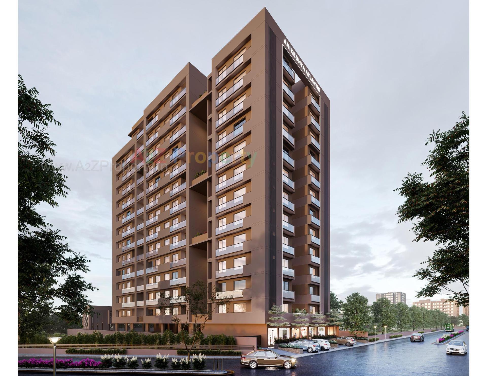 3D Elevation of real estate project Anikedhya Atlantis located at Ahmedabad, Ahmedabad, Gujarat