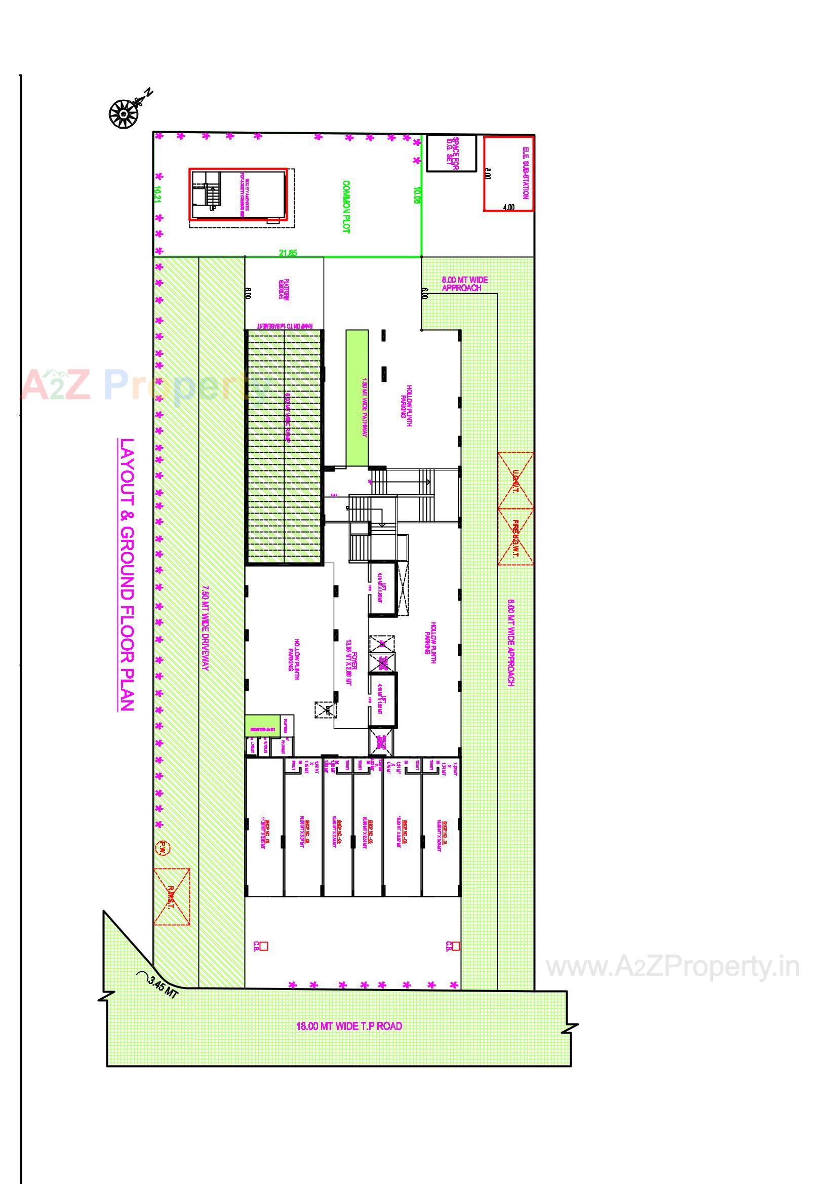 Layout of real estate project Anikedhya Atlantis located at Ahmedabad, Ahmedabad, Gujarat