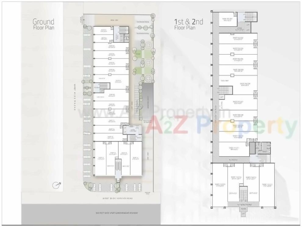 Layout of real estate project Anikedhya Capitol located at Chandkheda, Ahmedabad, Gujarat