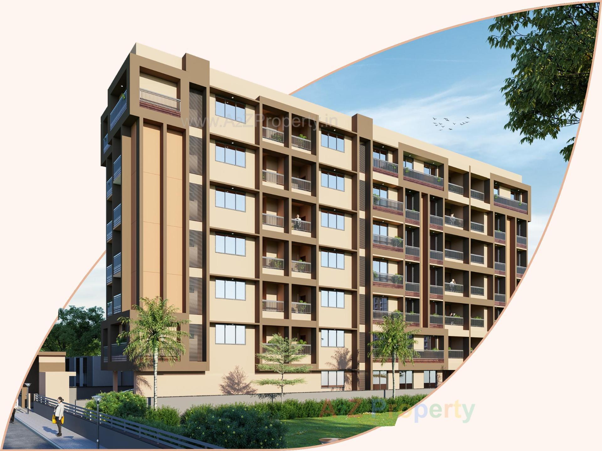 3D Elevation of real estate project Anjali Society located at Paldi, Ahmedabad, Gujarat