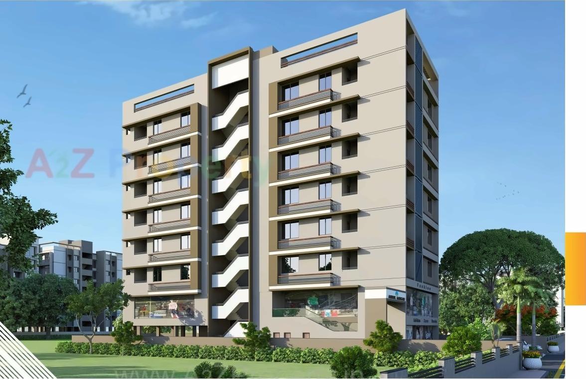 3D Elevation of real estate project Anmol Aangan located at City, Ahmedabad, Gujarat
