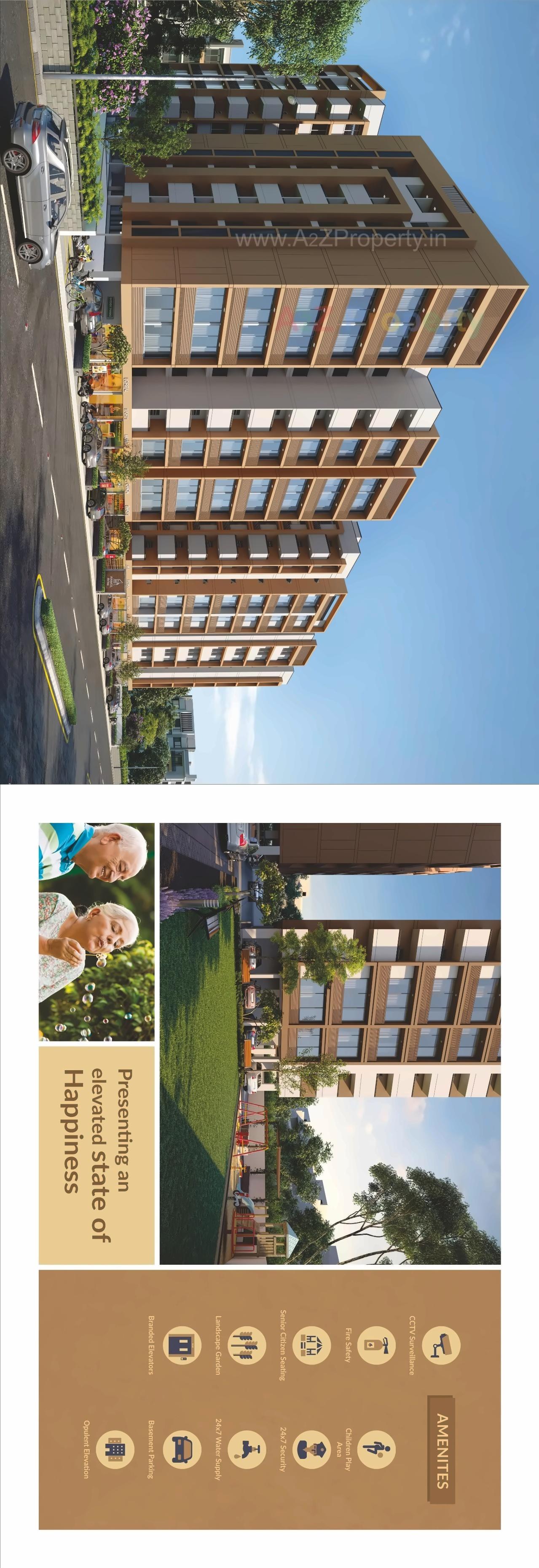 3D Elevation of real estate project Anmol Arise located at Vinzol, Ahmedabad, Gujarat