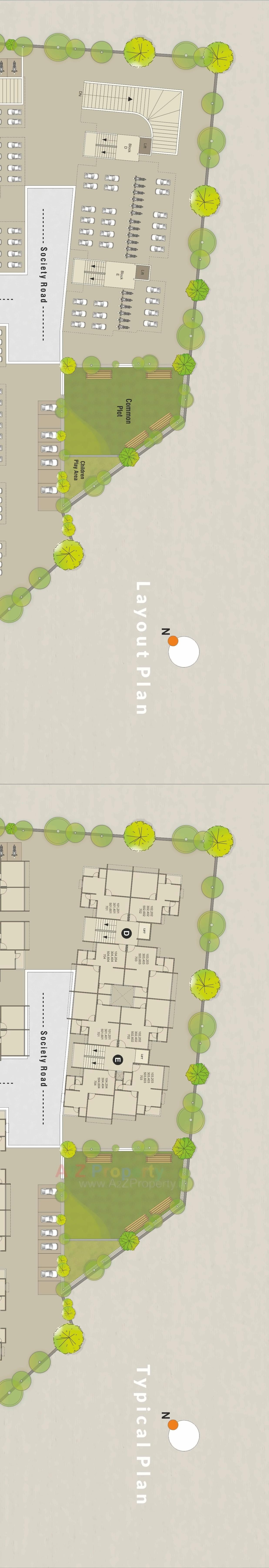 Layout of real estate project Anmol Arise located at Vinzol, Ahmedabad, Gujarat