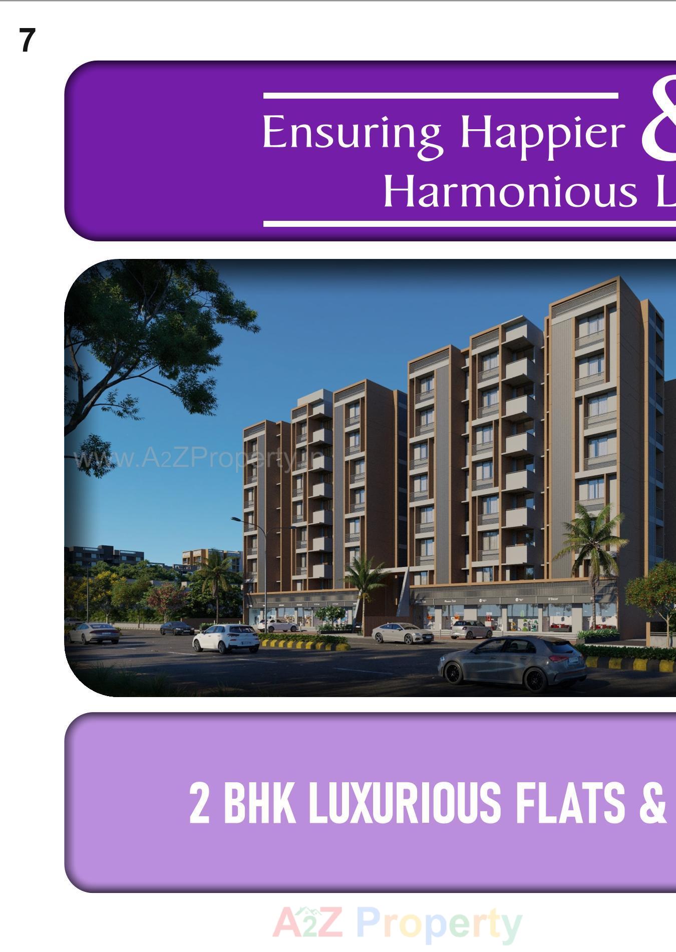 3D Elevation of real estate project Anmol Bliss located at Vinzol, Ahmedabad, Gujarat
