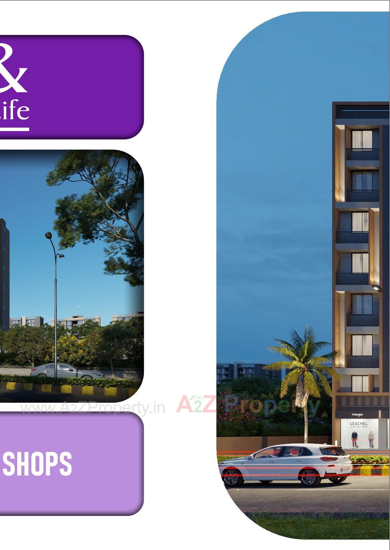 3D Elevation of real estate project Anmol Bliss located at Vinzol, Ahmedabad, Gujarat
