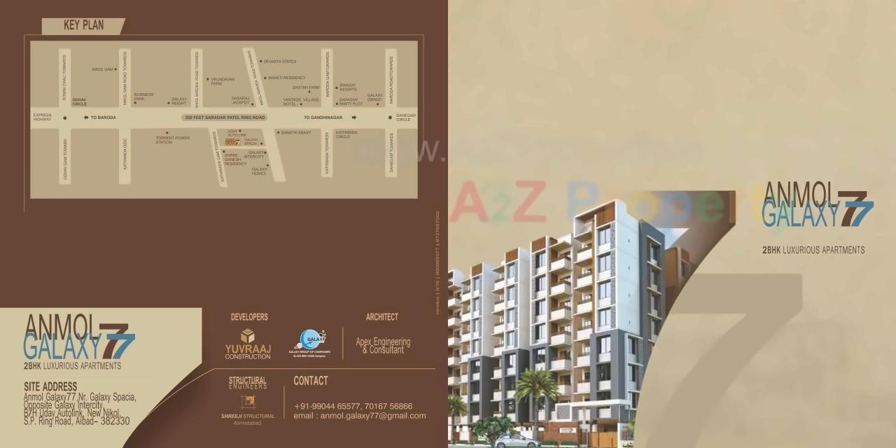  of real estate project Anmol Galaxy located at Kathwada, Ahmedabad, Gujarat