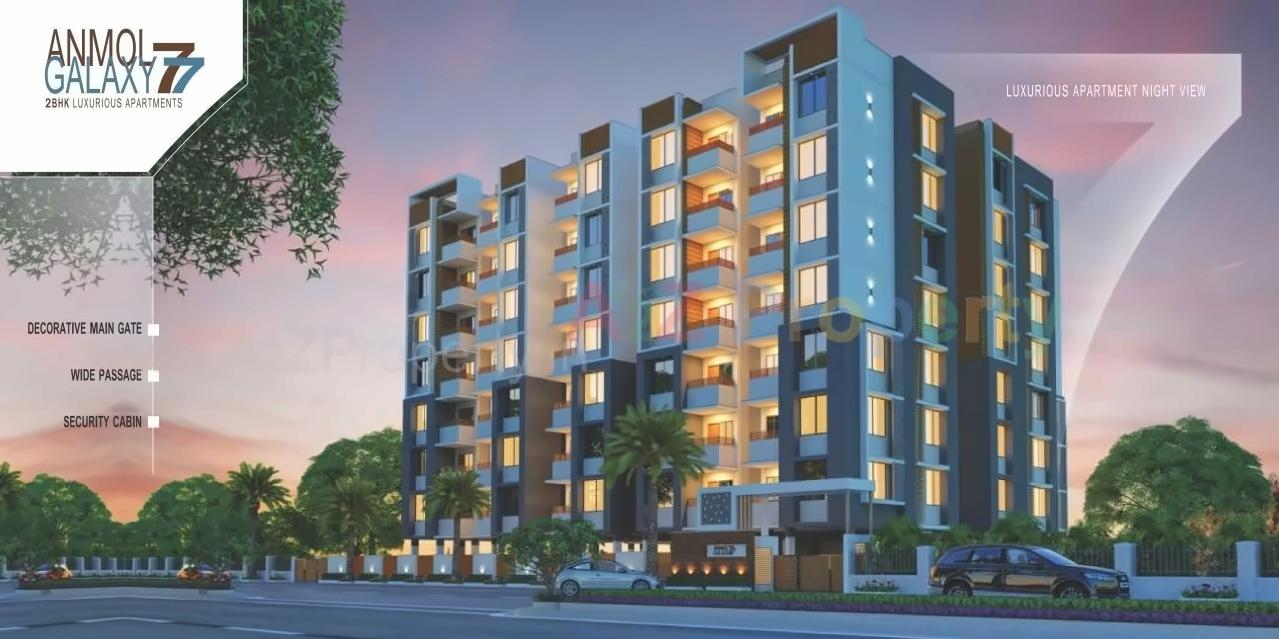 3D Elevation of real estate project Anmol Galaxy located at Kathwada, Ahmedabad, Gujarat