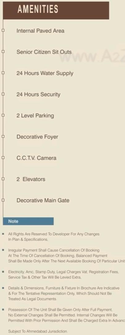 Amenities of Anmol Galaxy