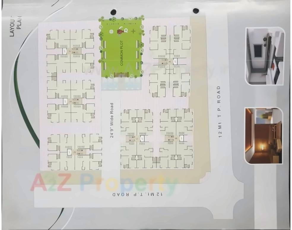 Layout of real estate project Anmol Residency located at Ranip, Ahmedabad, Gujarat