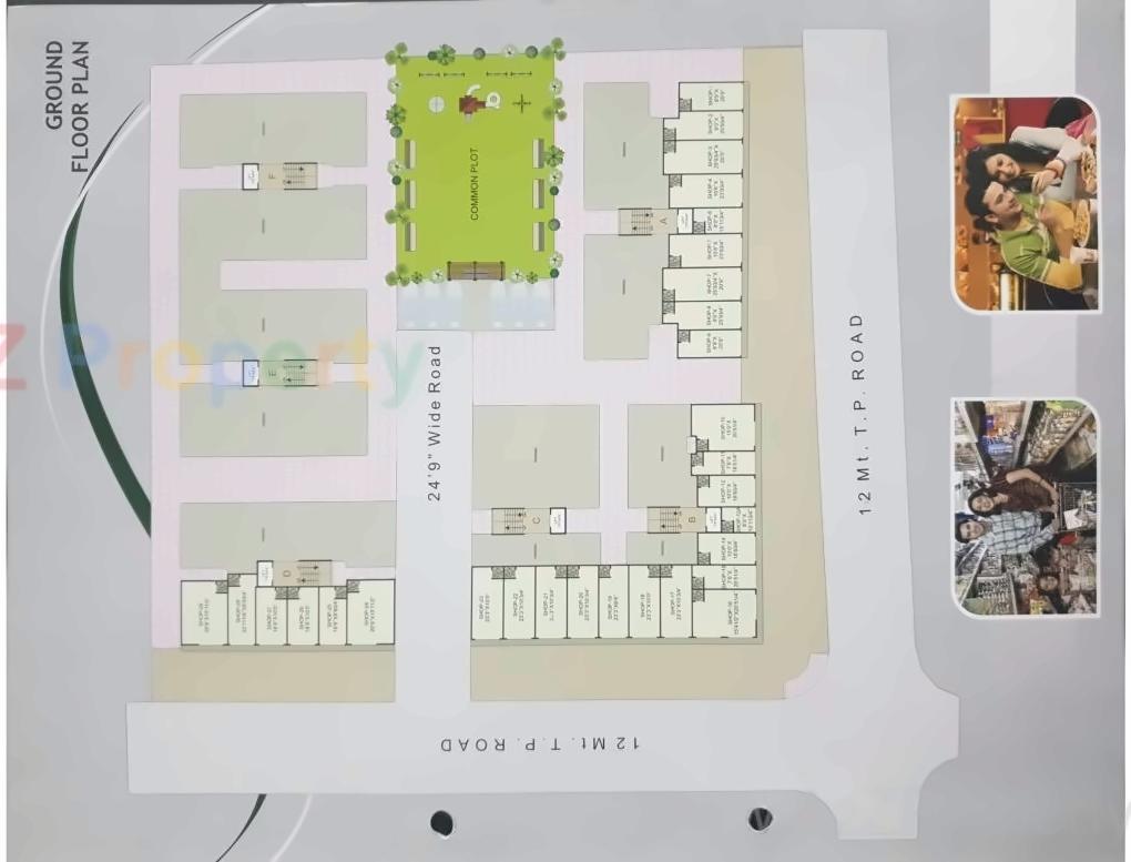 Layout of real estate project Anmol Residency located at Ranip, Ahmedabad, Gujarat
