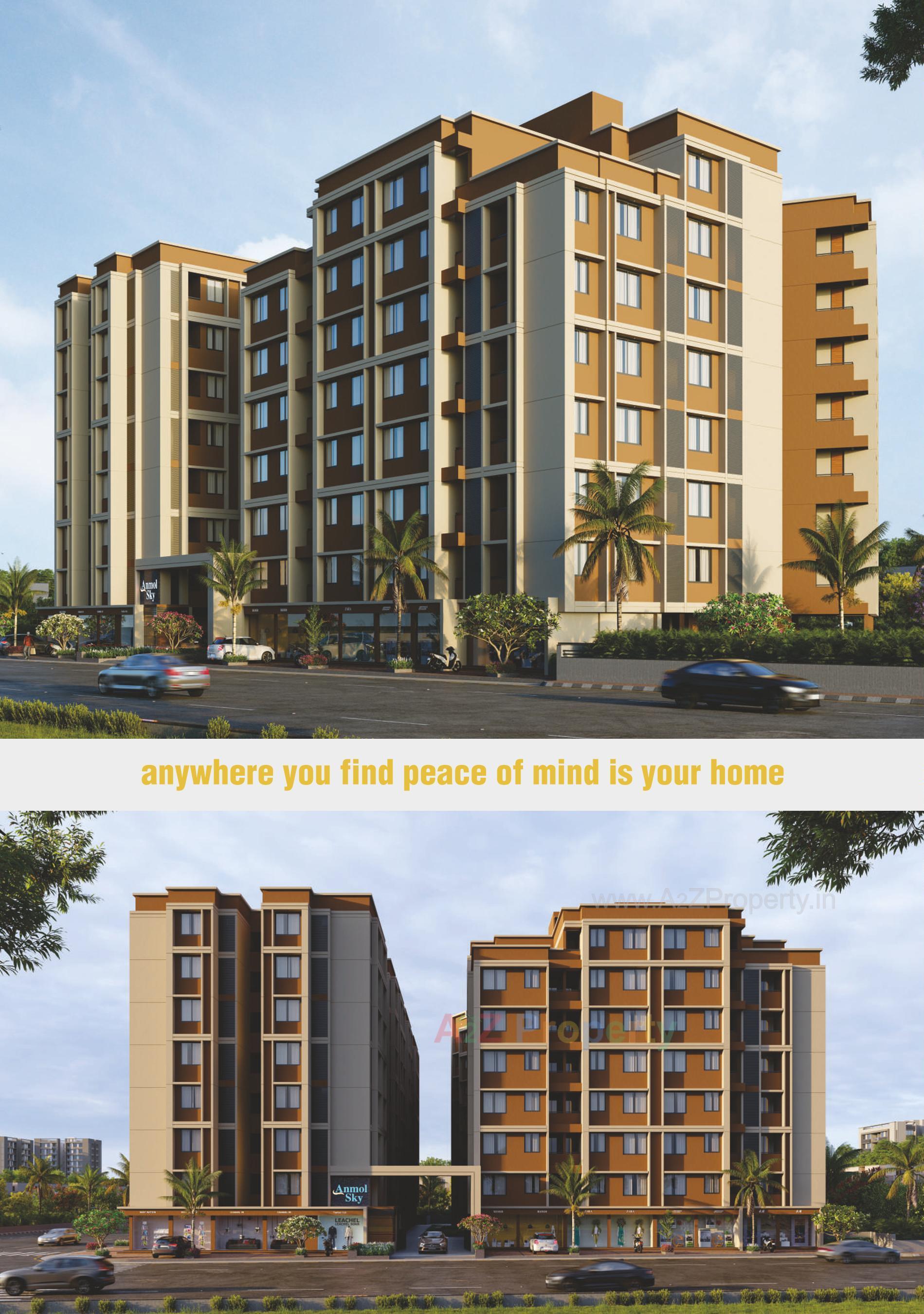 3D Elevation of real estate project Anmol Sky located at Vatva, Ahmedabad, Gujarat