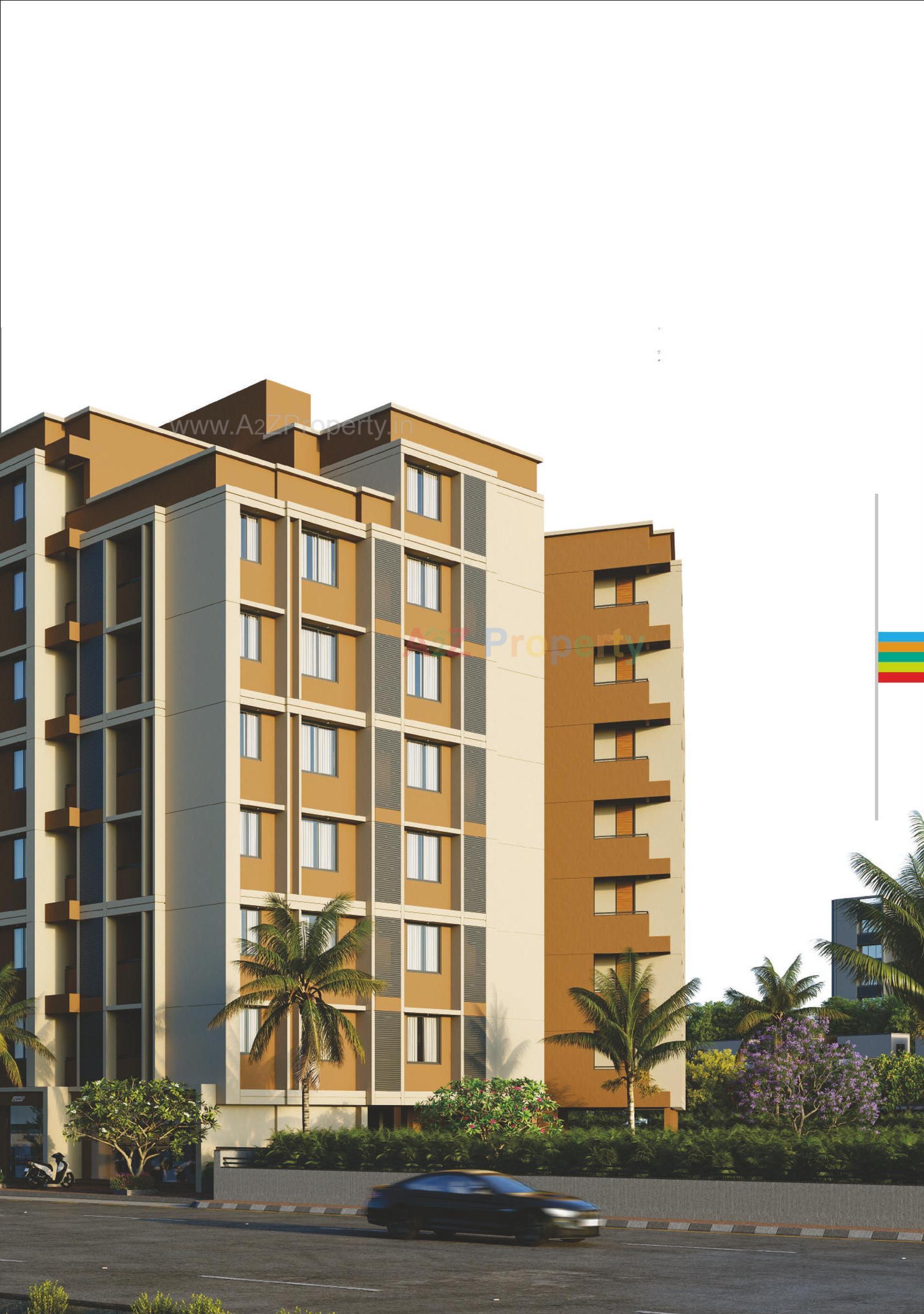 3D Elevation of real estate project Anmol Sky located at Vatva, Ahmedabad, Gujarat