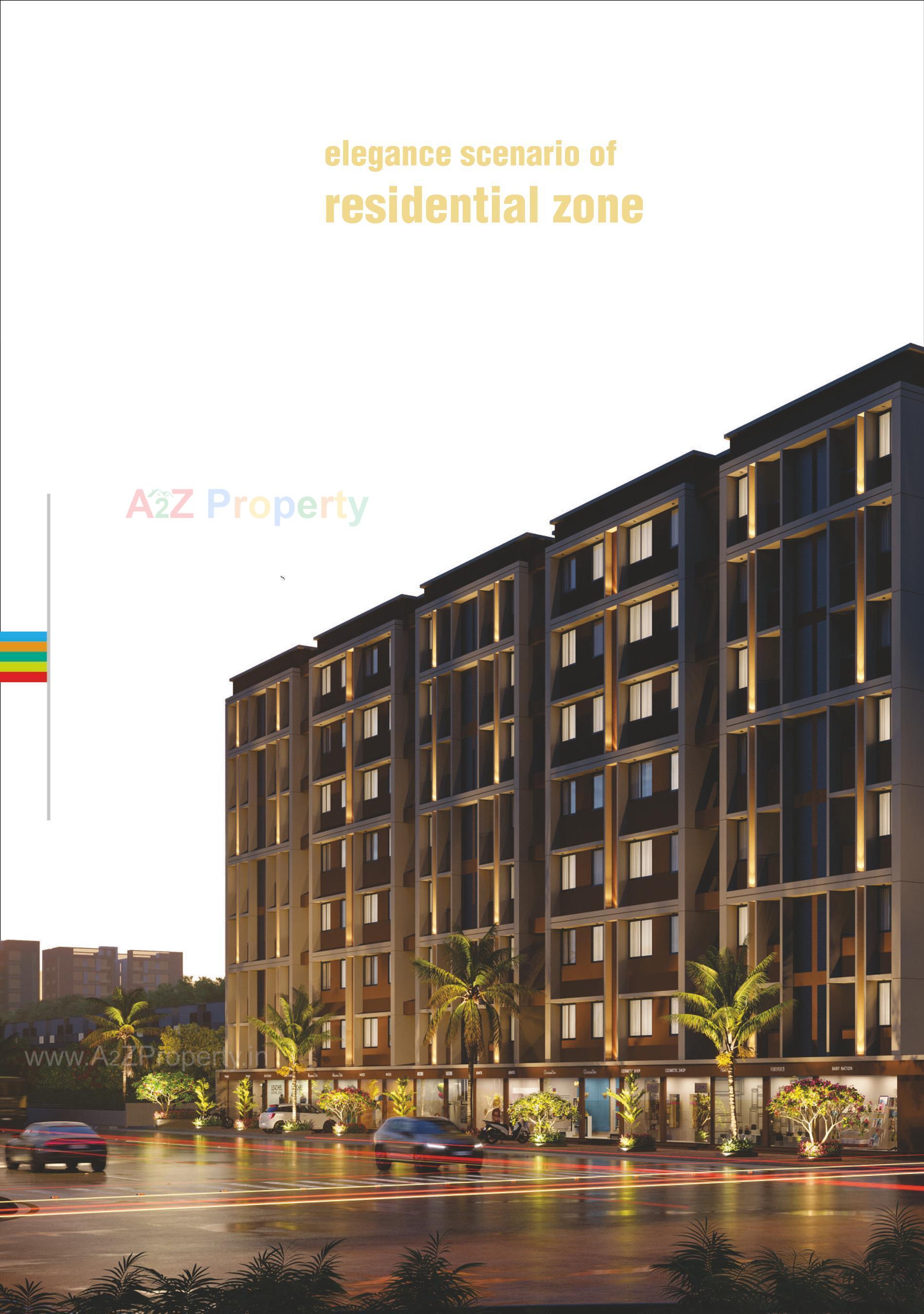 3D Elevation of real estate project Anmol Sky located at Vatva, Ahmedabad, Gujarat