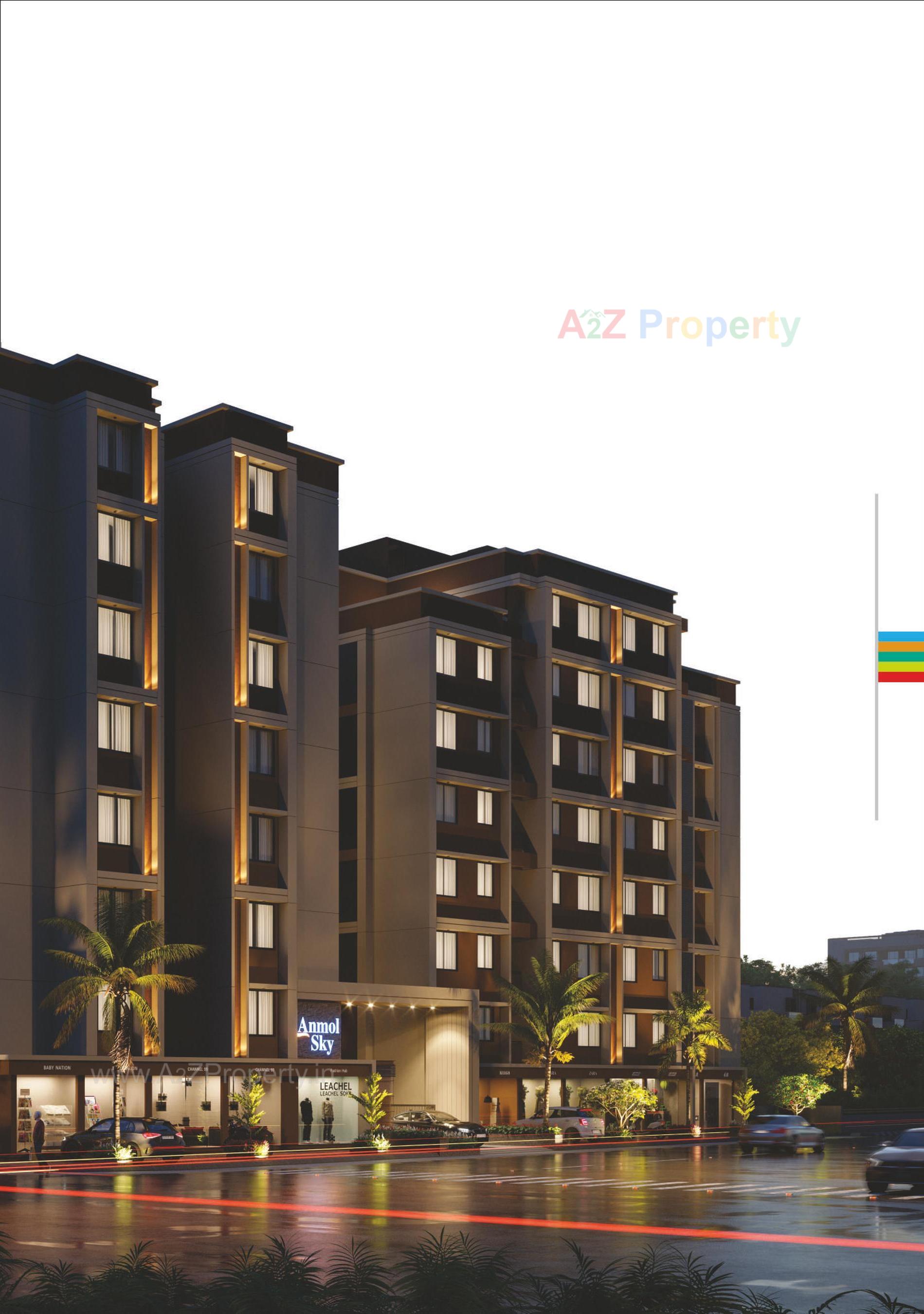 3D Elevation of real estate project Anmol Sky located at Vatva, Ahmedabad, Gujarat