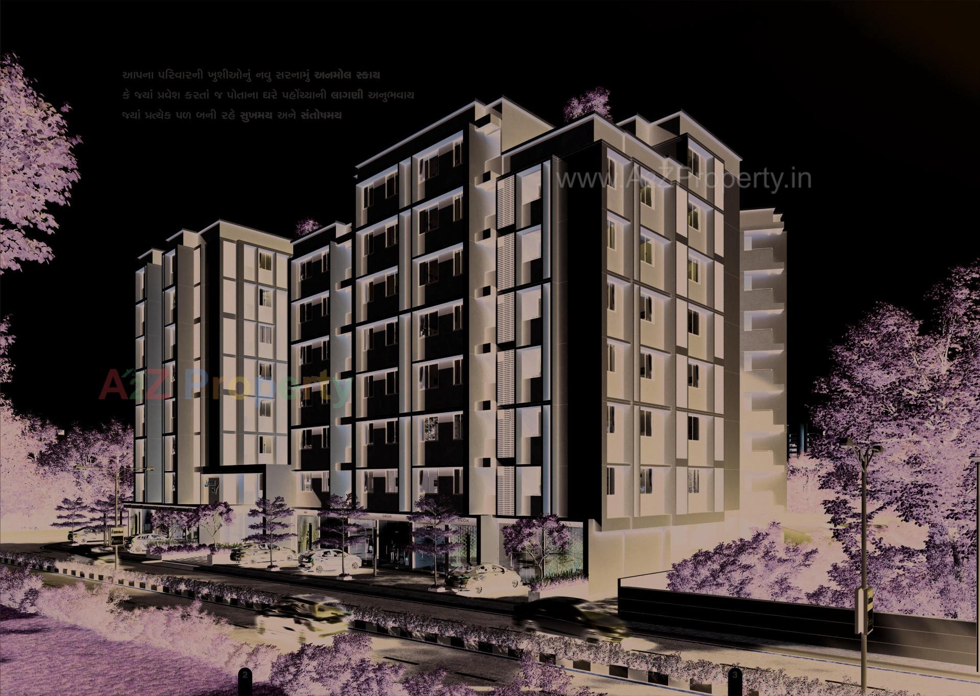 3D Elevation of real estate project Anmol Sky located at Vatva, Ahmedabad, Gujarat