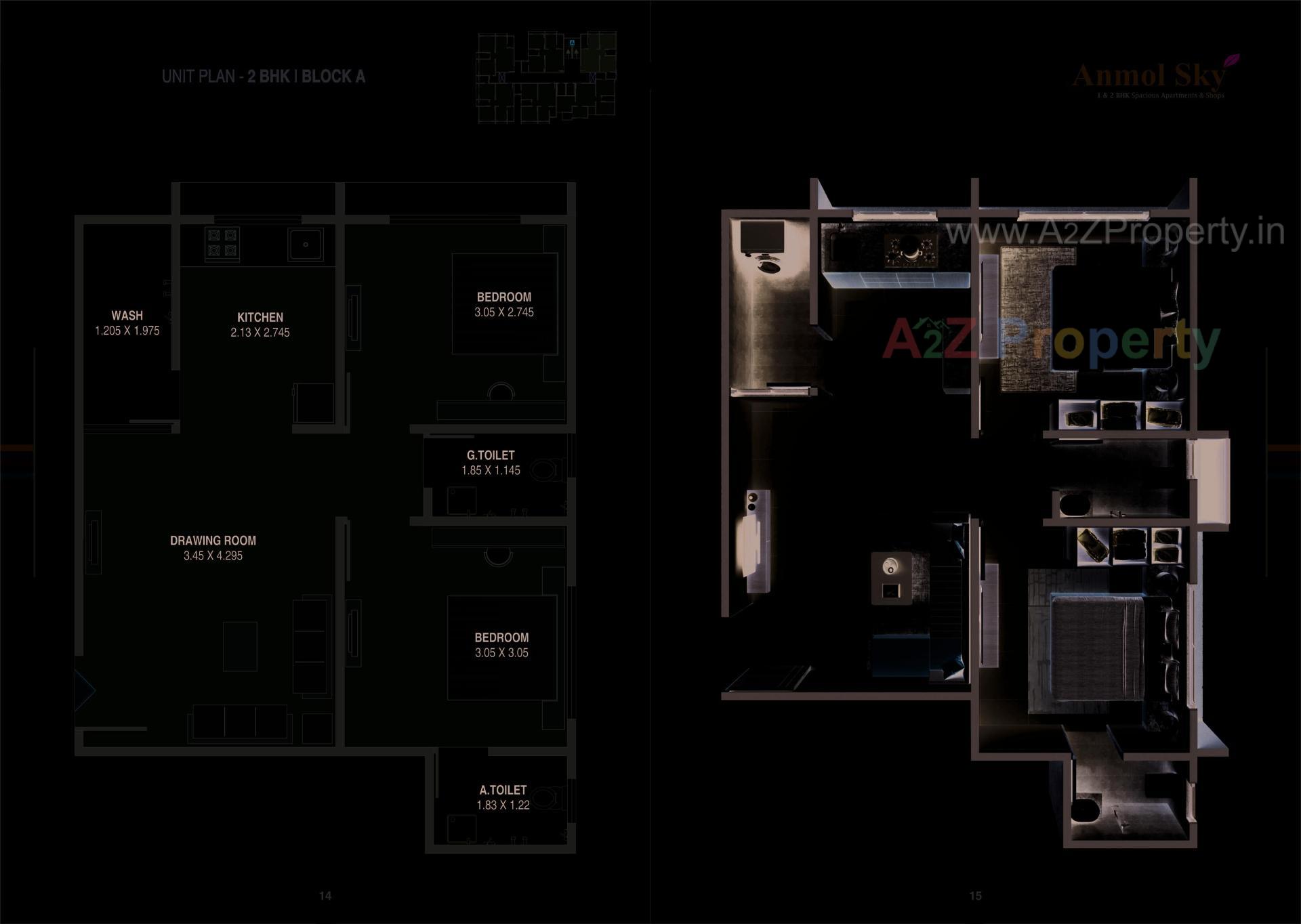 Layout of real estate project Anmol Sky located at Vatva, Ahmedabad, Gujarat