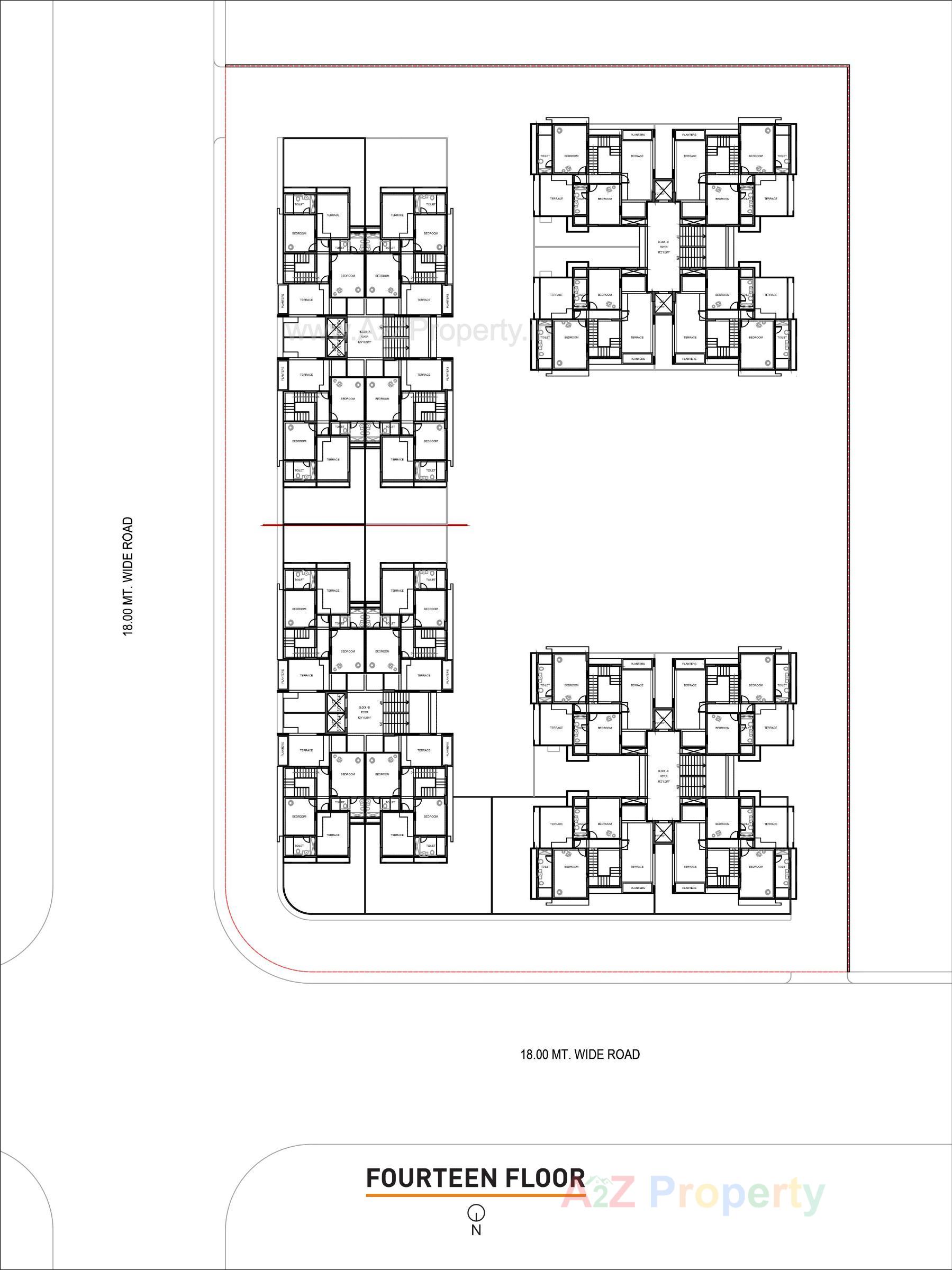 Layout of real estate project Ansh Amanta located at Godhavi, Ahmedabad, Gujarat