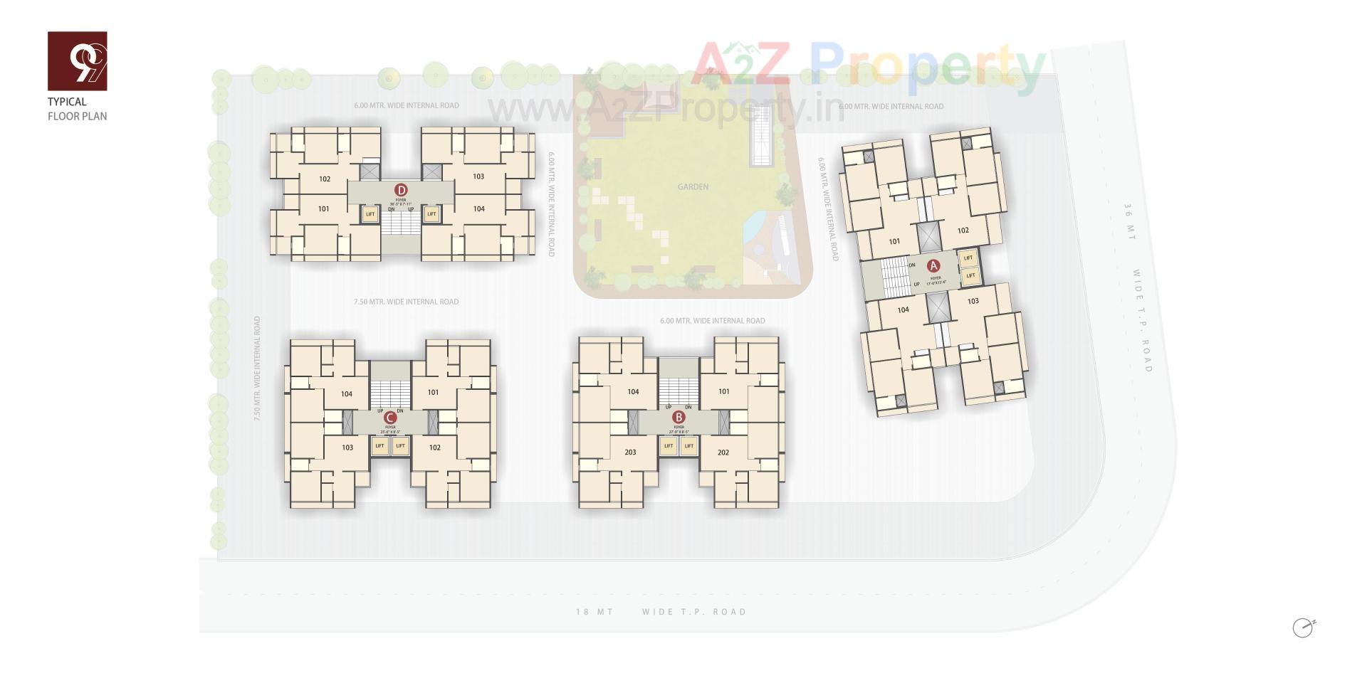 Layout of real estate project Antaliya located at Ahmedabad, Ahmedabad, Gujarat