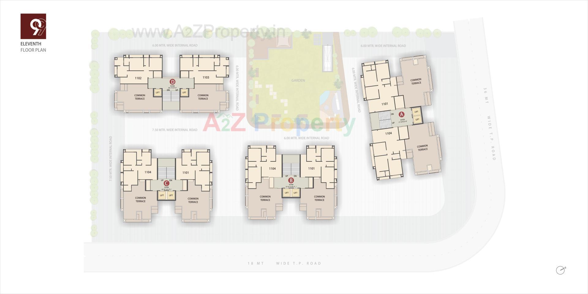 Layout of real estate project Antaliya located at Ahmedabad, Ahmedabad, Gujarat