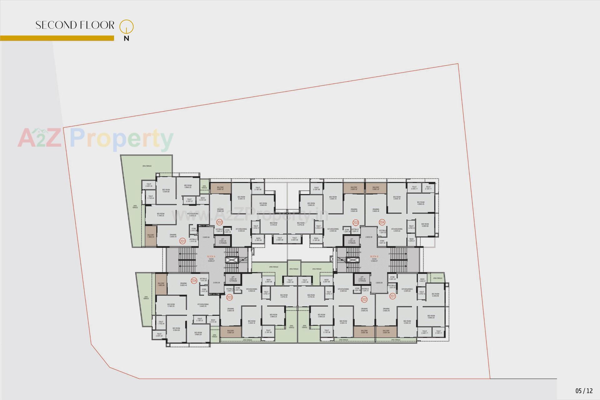 Layout of real estate project Antara located at Wadaj, Ahmedabad, Gujarat