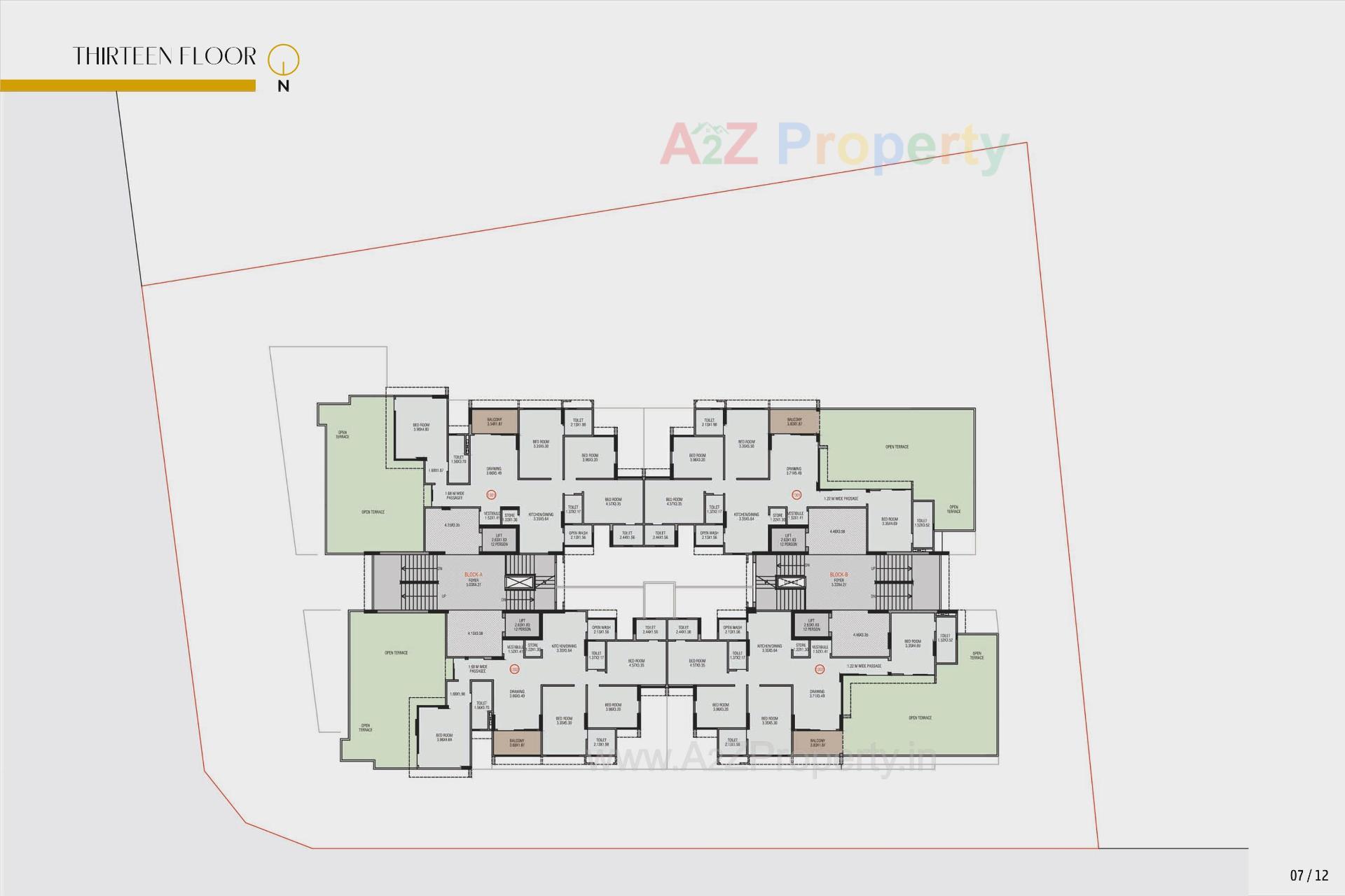 Layout of real estate project Antara located at Wadaj, Ahmedabad, Gujarat