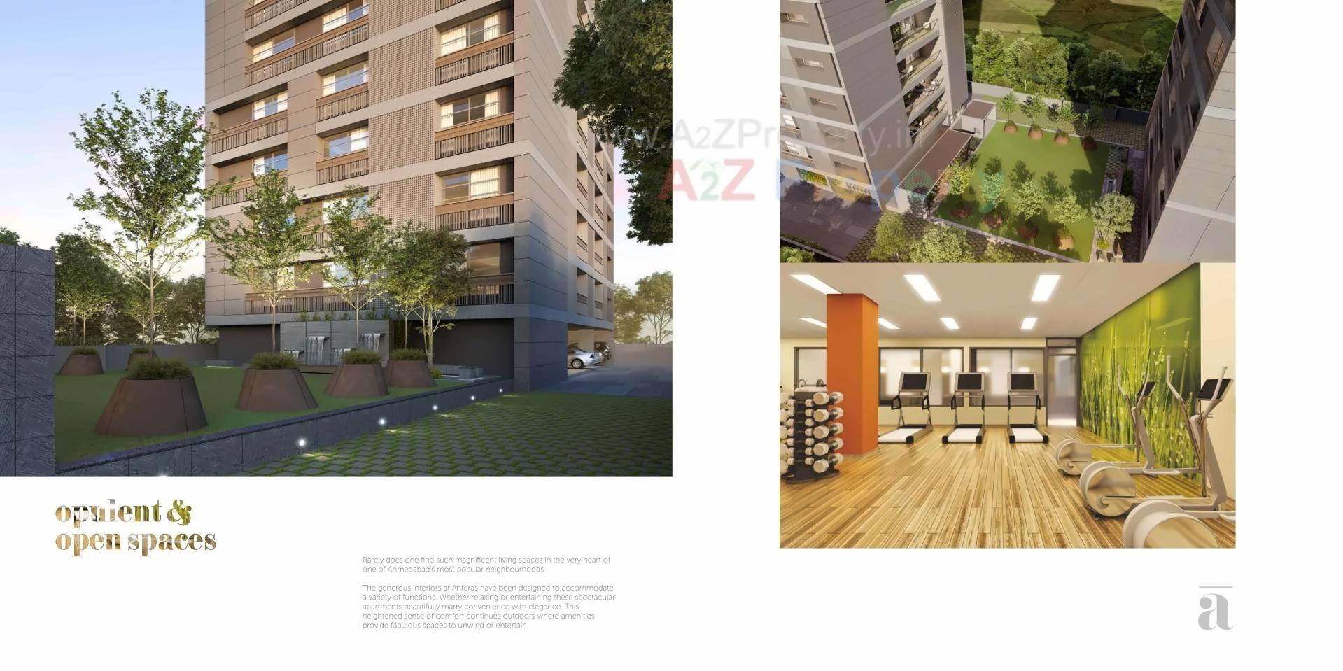 3D Elevation of real estate project Antares located at Bodakdev, Ahmedabad, Gujarat