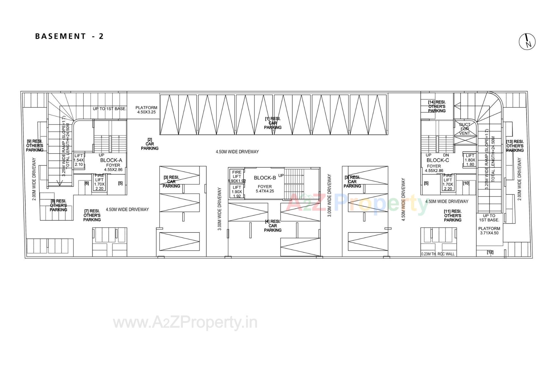 Layout of real estate project Antilia Anant located at Wadaj, Ahmedabad, Gujarat