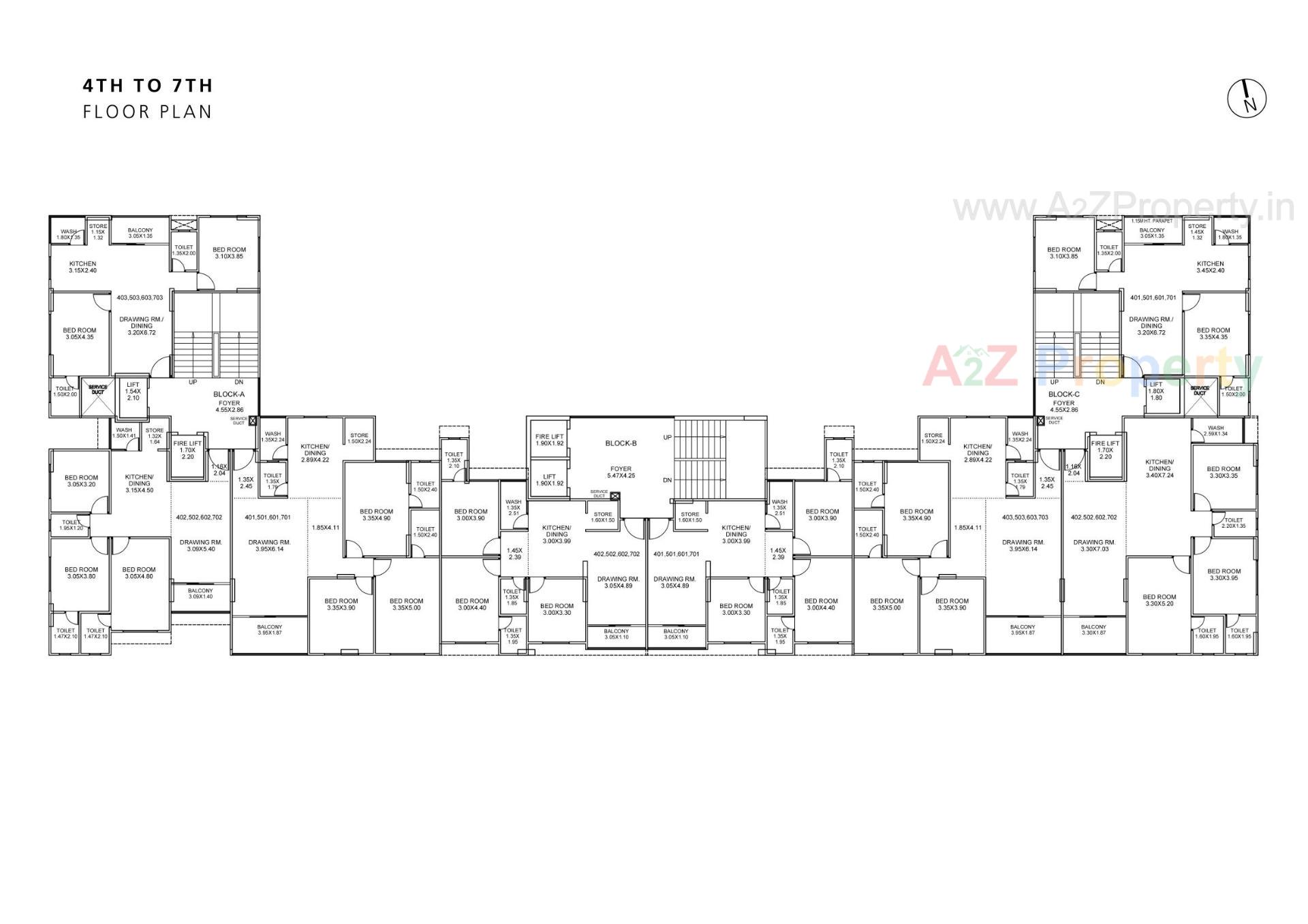 Layout of real estate project Antilia Anant located at Wadaj, Ahmedabad, Gujarat