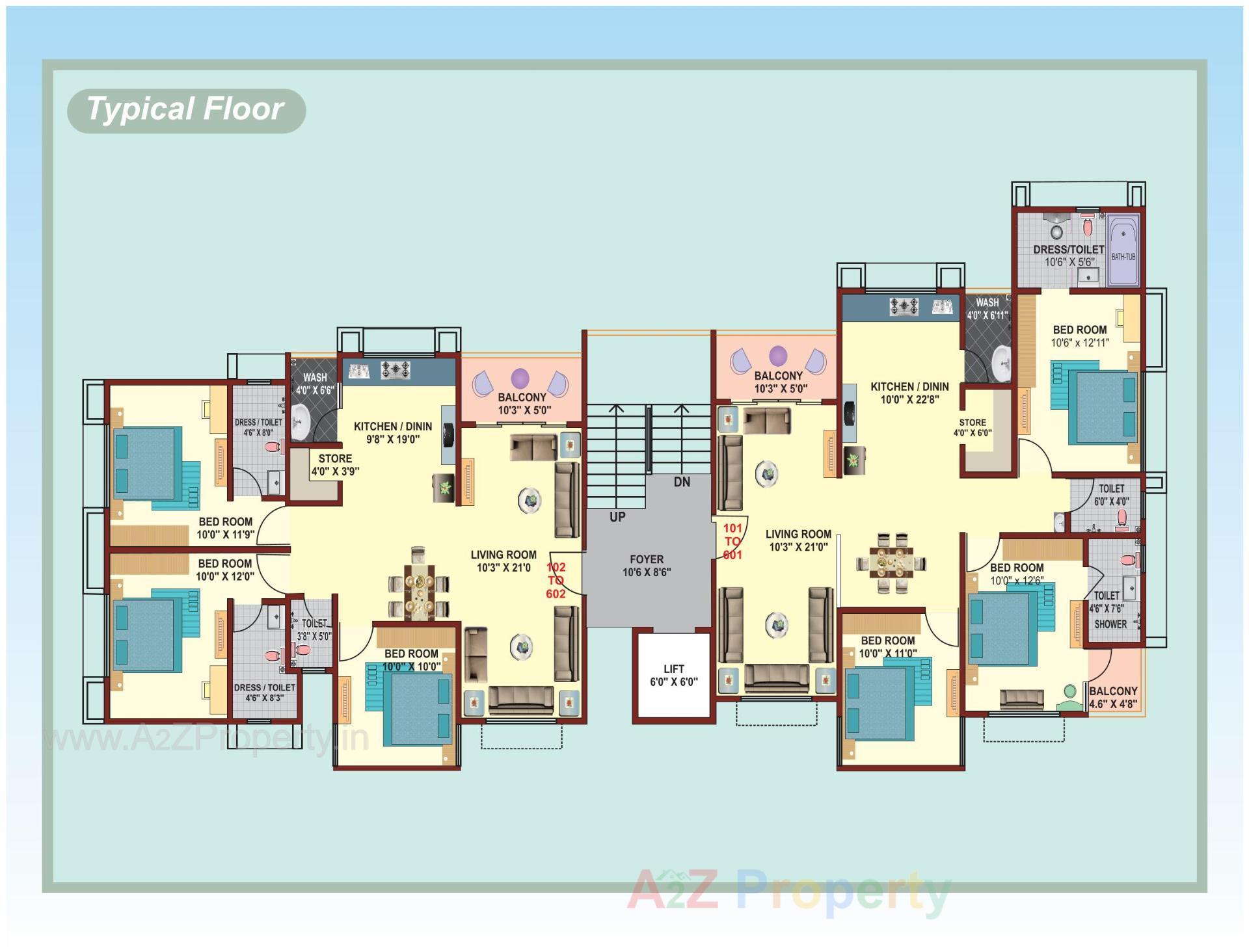 Layout of real estate project Antilia Heights located at Wadaj, Ahmedabad, Gujarat