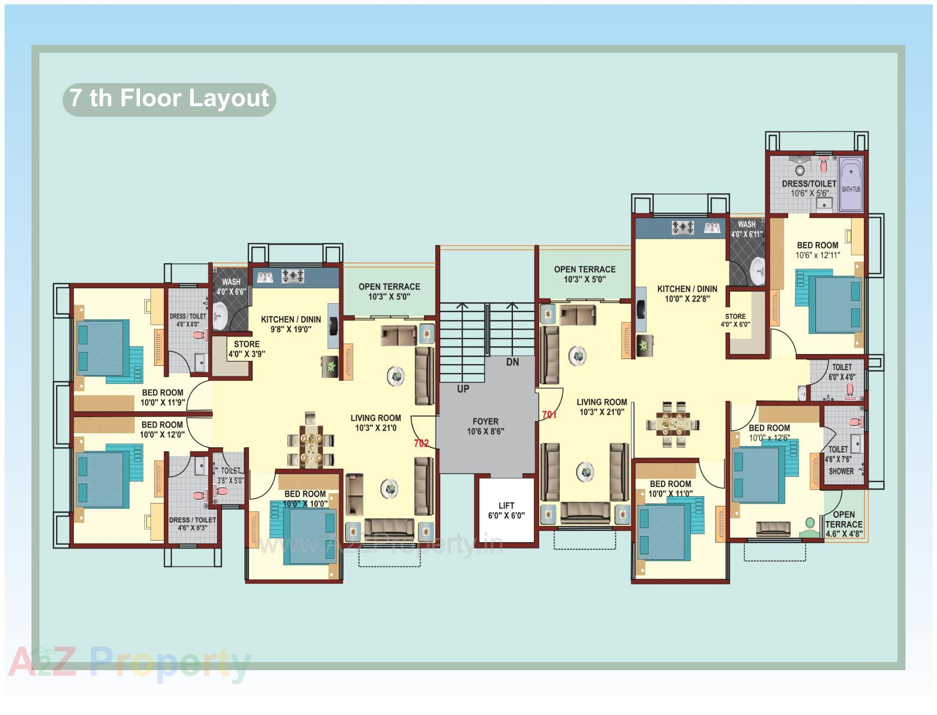 Layout of real estate project Antilia Heights located at Wadaj, Ahmedabad, Gujarat
