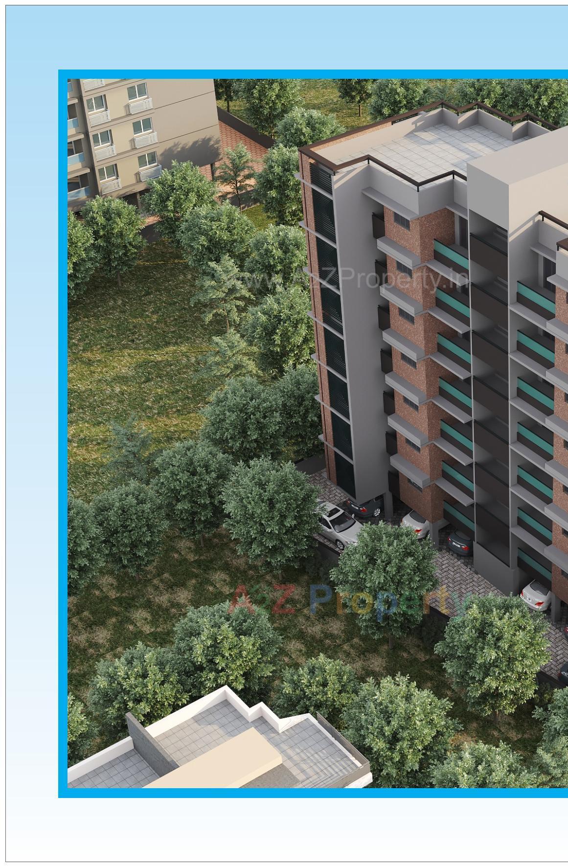 3D Elevation of real estate project Antilia Heights located at Wadaj, Ahmedabad, Gujarat