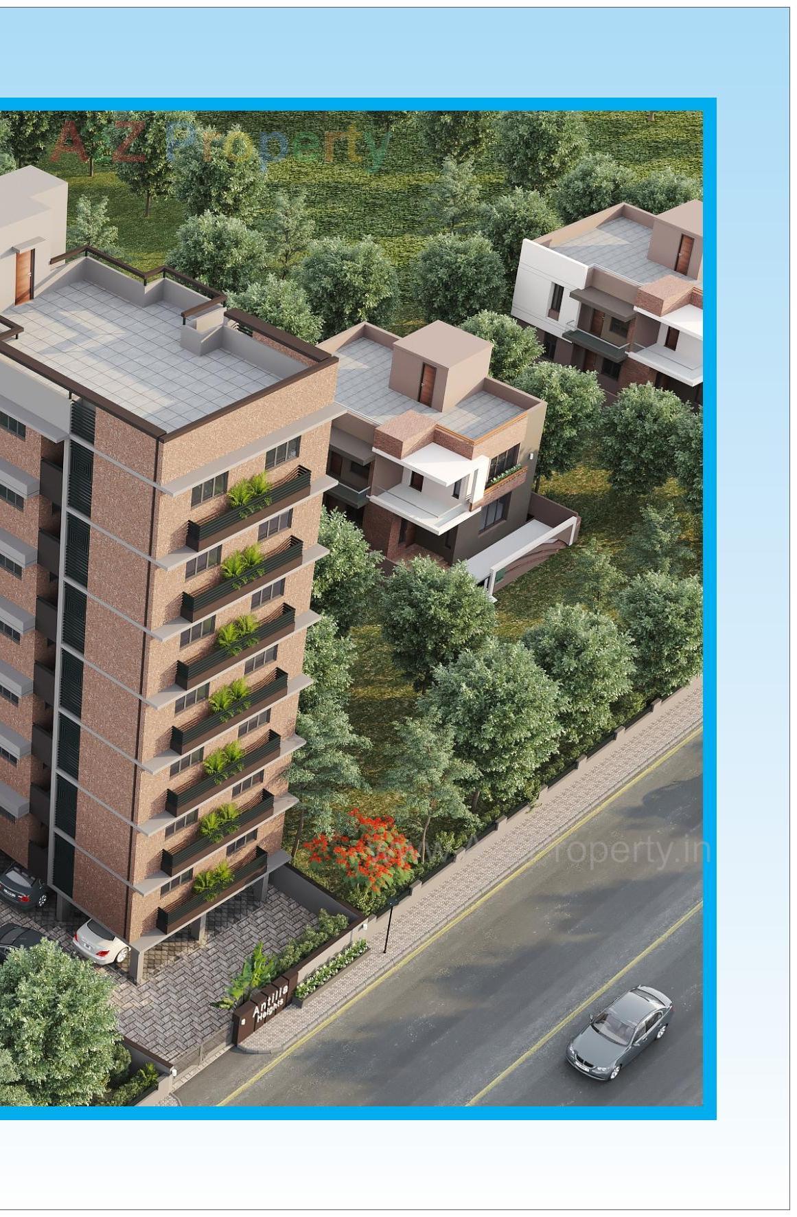 3D Elevation of real estate project Antilia Heights located at Wadaj, Ahmedabad, Gujarat