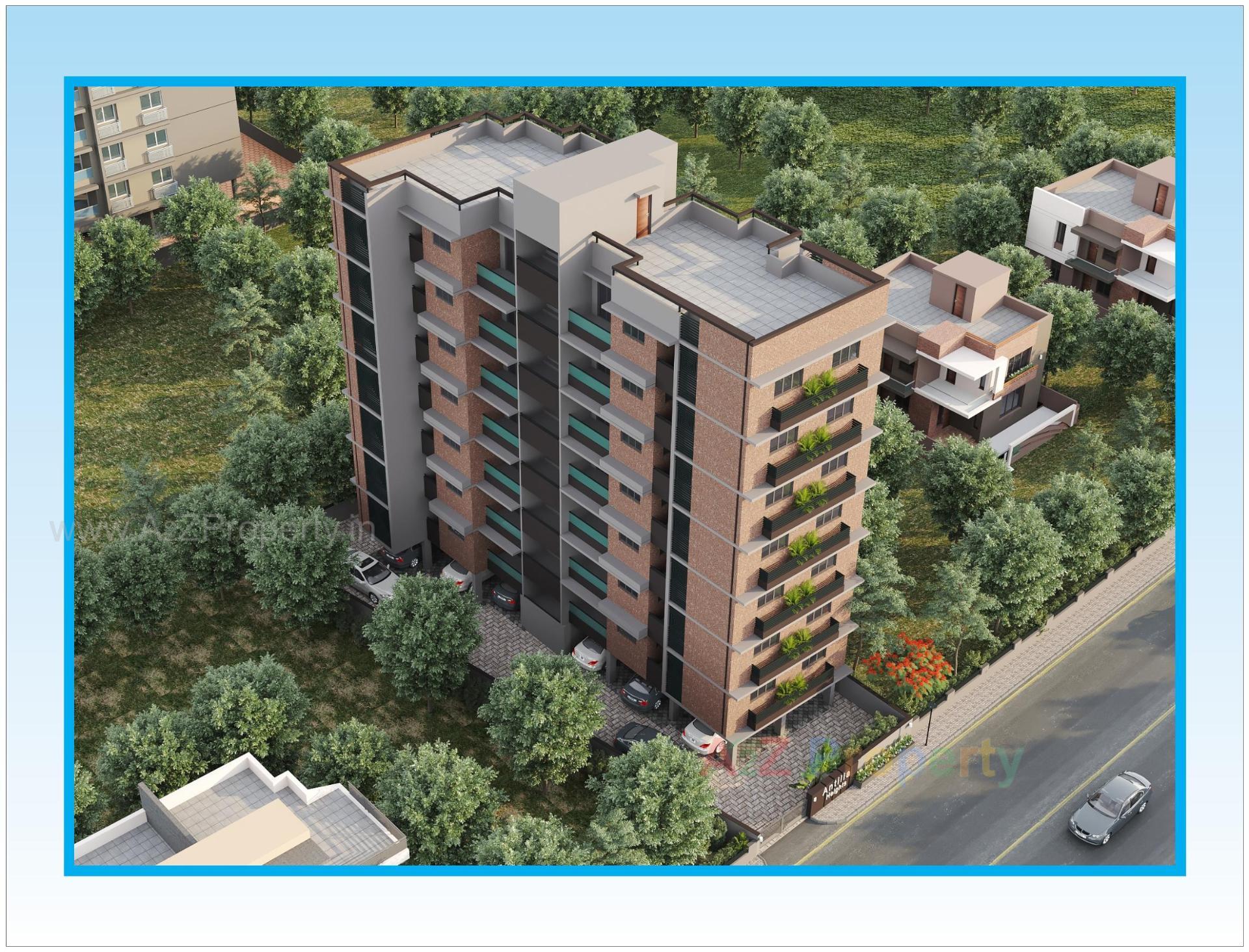 3D Elevation of real estate project Antilia Heights located at Wadaj, Ahmedabad, Gujarat