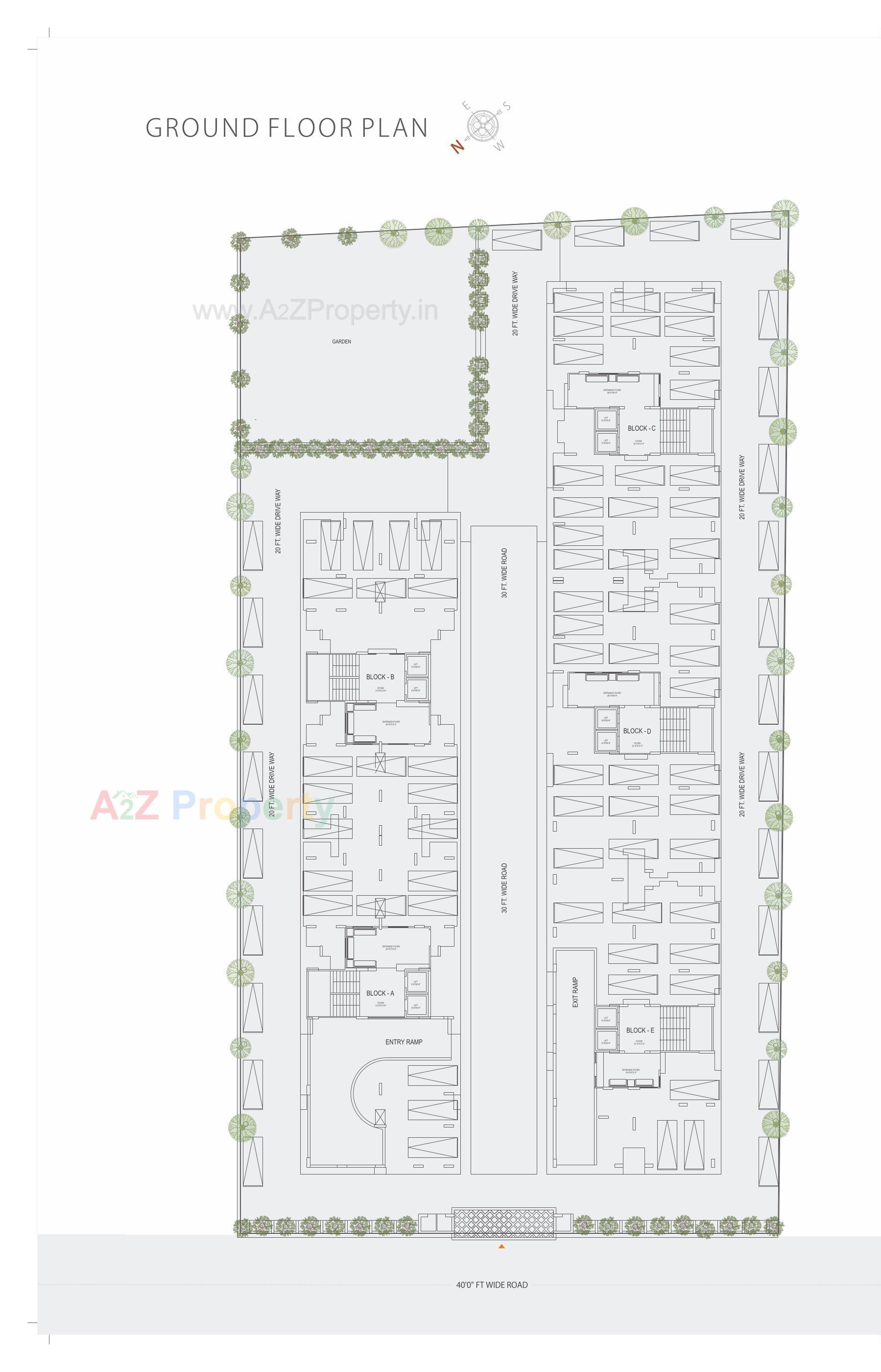 Layout of real estate project Antilia One located at Ghatlodia, Ahmedabad, Gujarat