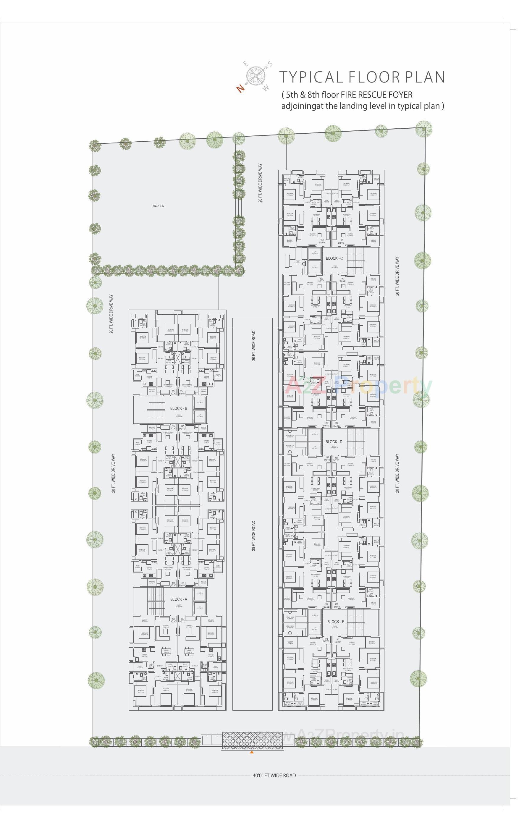 Layout of real estate project Antilia One located at Ghatlodia, Ahmedabad, Gujarat