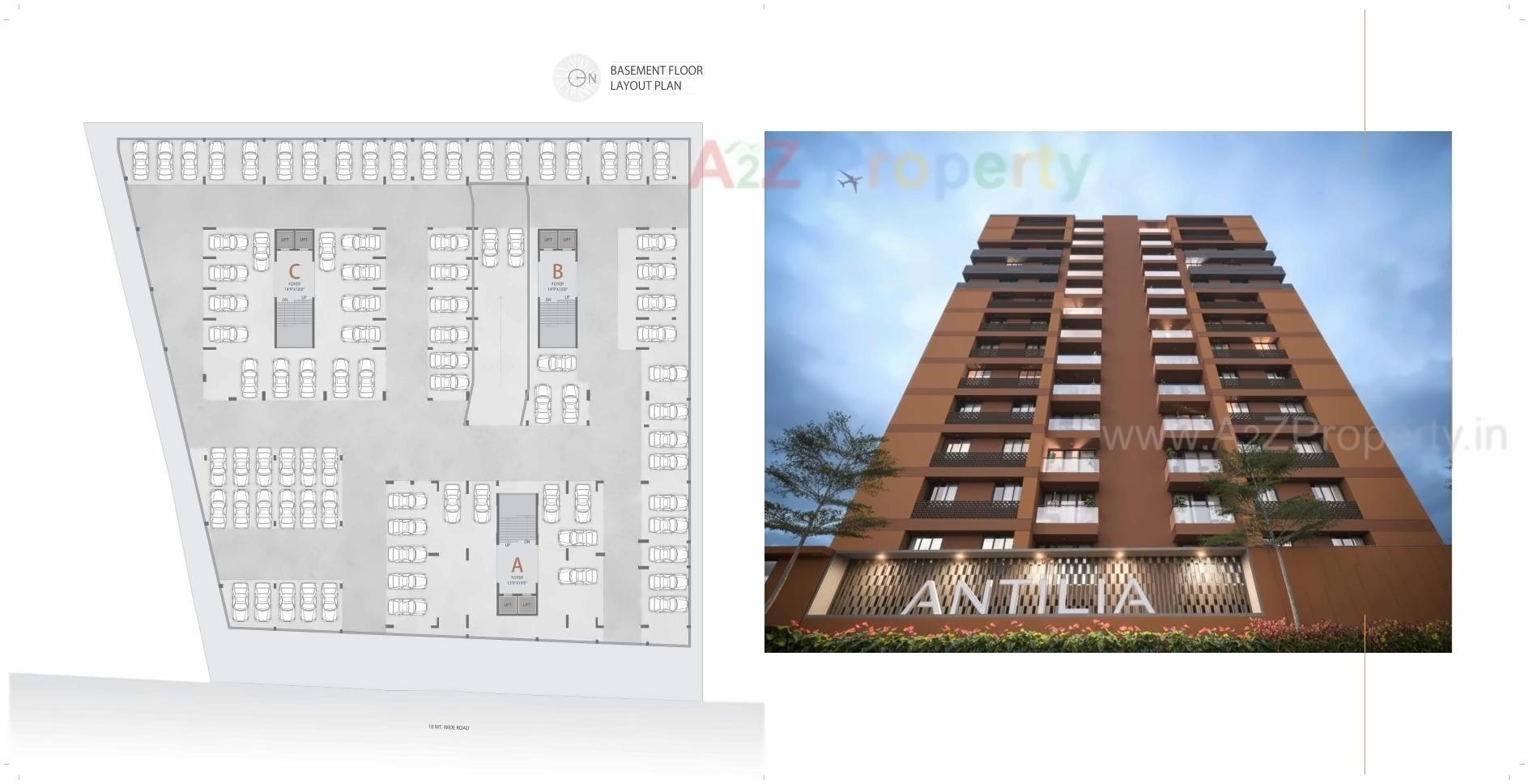 Layout of real estate project Antilia located at Ahmedabad, Ahmedabad, Gujarat