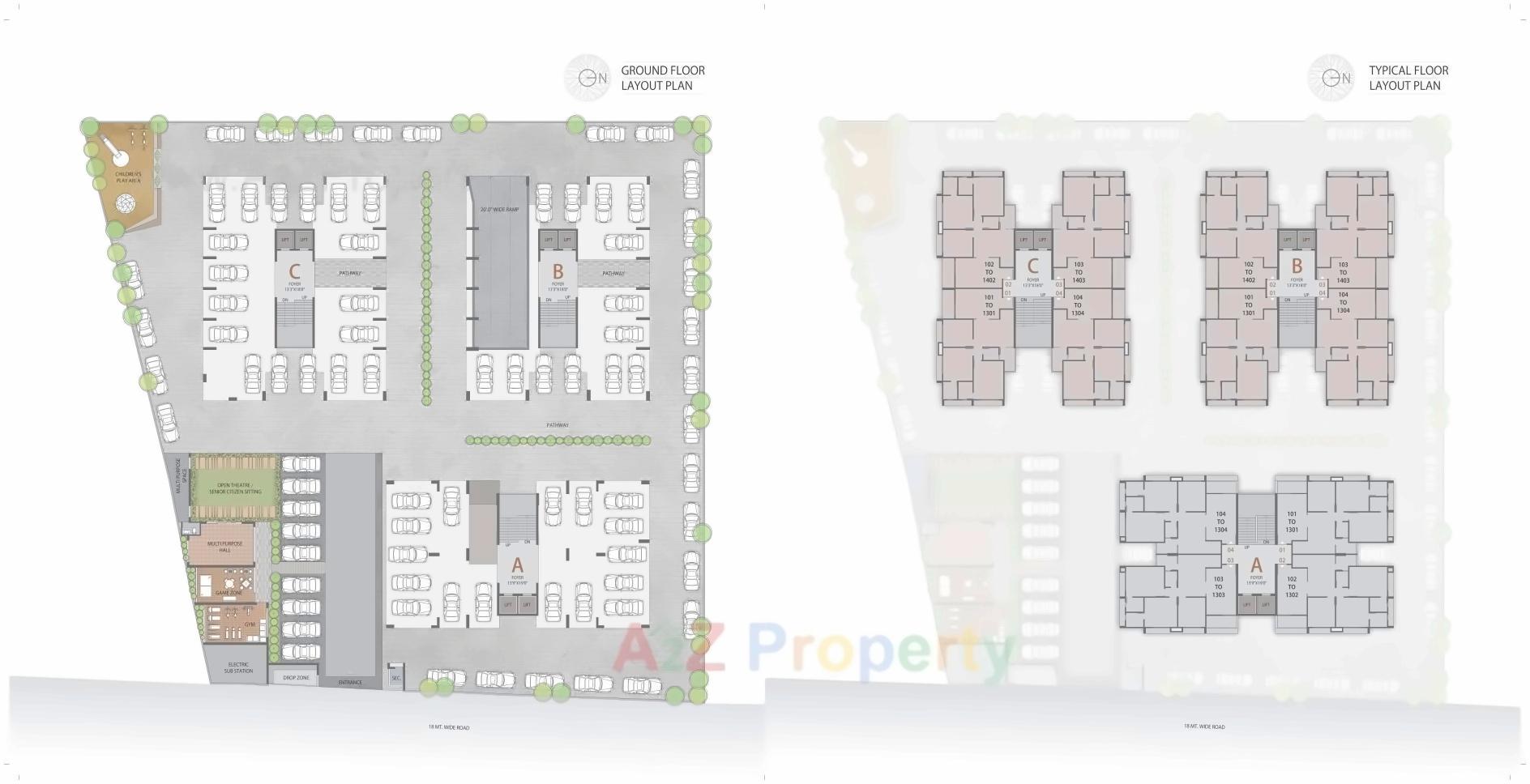Layout of real estate project Antilia located at Ahmedabad, Ahmedabad, Gujarat