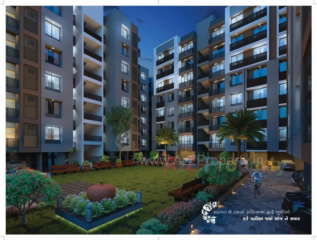 3D Elevation of real estate project Anushthan Grace located at Vatva, Ahmedabad, Gujarat