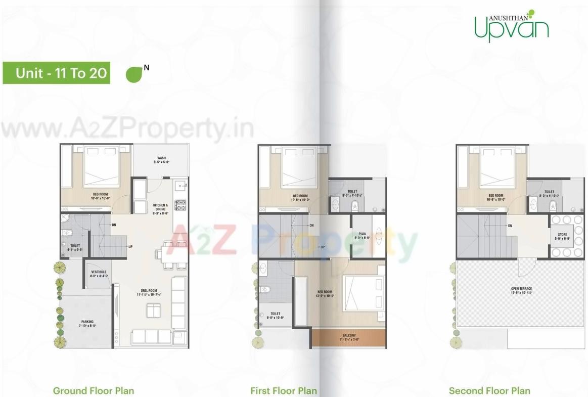 Layout of real estate project Anushthan Upvan located at Vatva, Ahmedabad, Gujarat