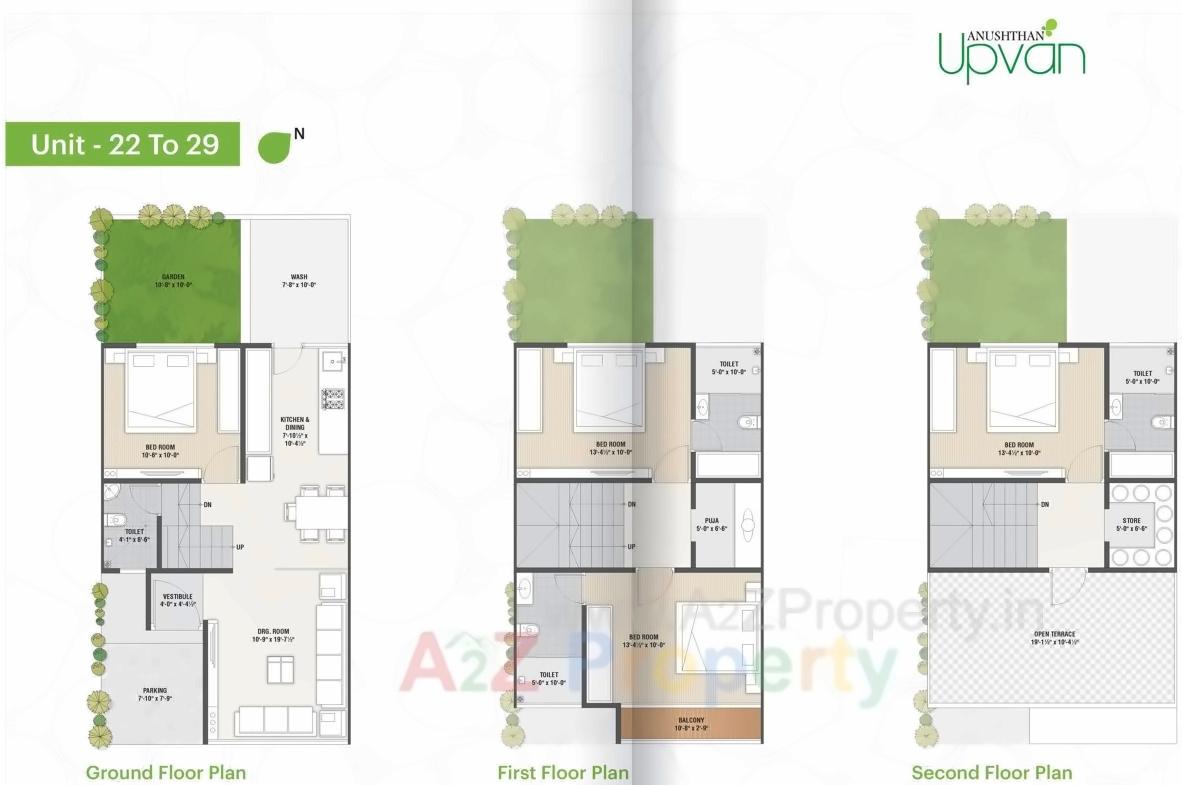 Layout of real estate project Anushthan Upvan located at Vatva, Ahmedabad, Gujarat