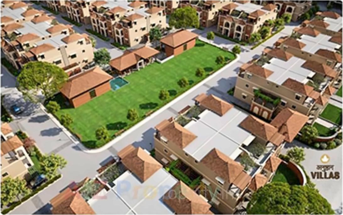 3D Elevation of real estate project Anushthan located at Chenpur, Ahmedabad, Gujarat