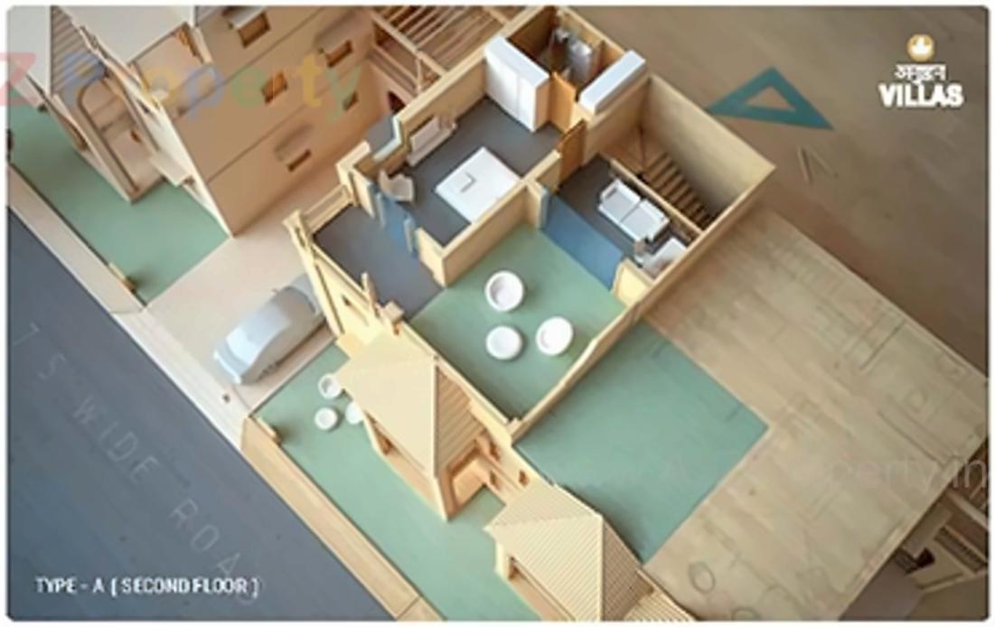 Layout of real estate project Anushthan located at Chenpur, Ahmedabad, Gujarat