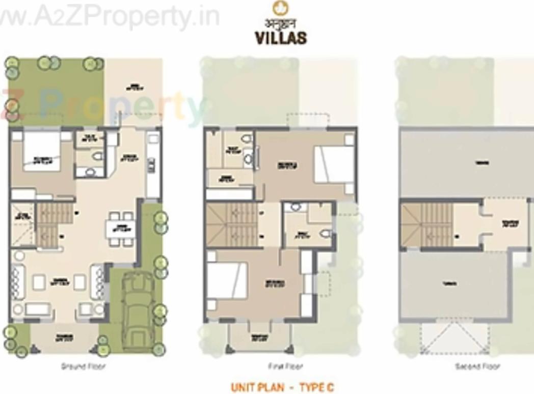 Layout of real estate project Anushthan located at Chenpur, Ahmedabad, Gujarat