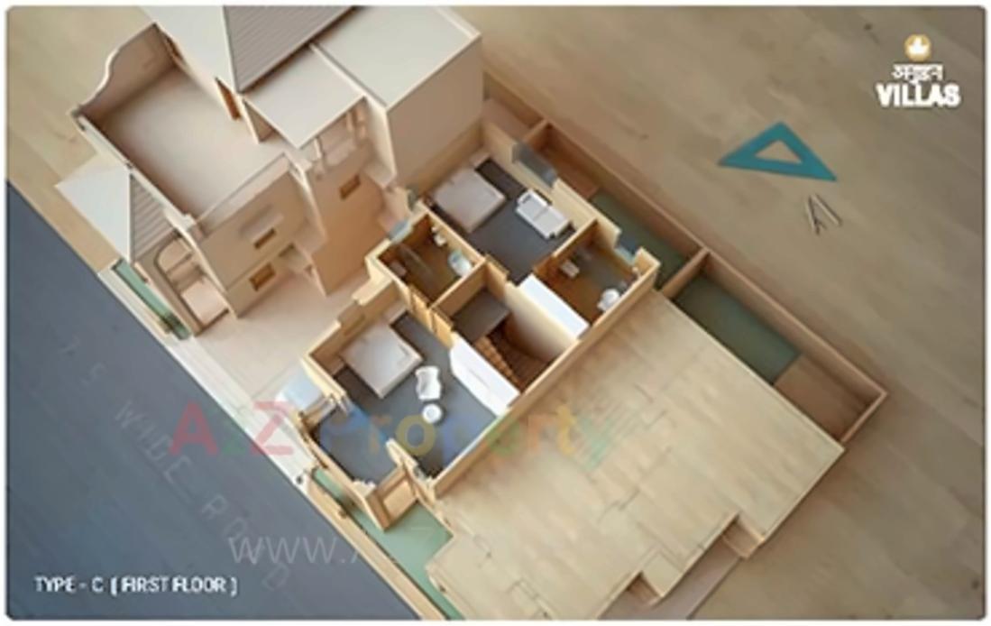 Layout of real estate project Anushthan located at Chenpur, Ahmedabad, Gujarat